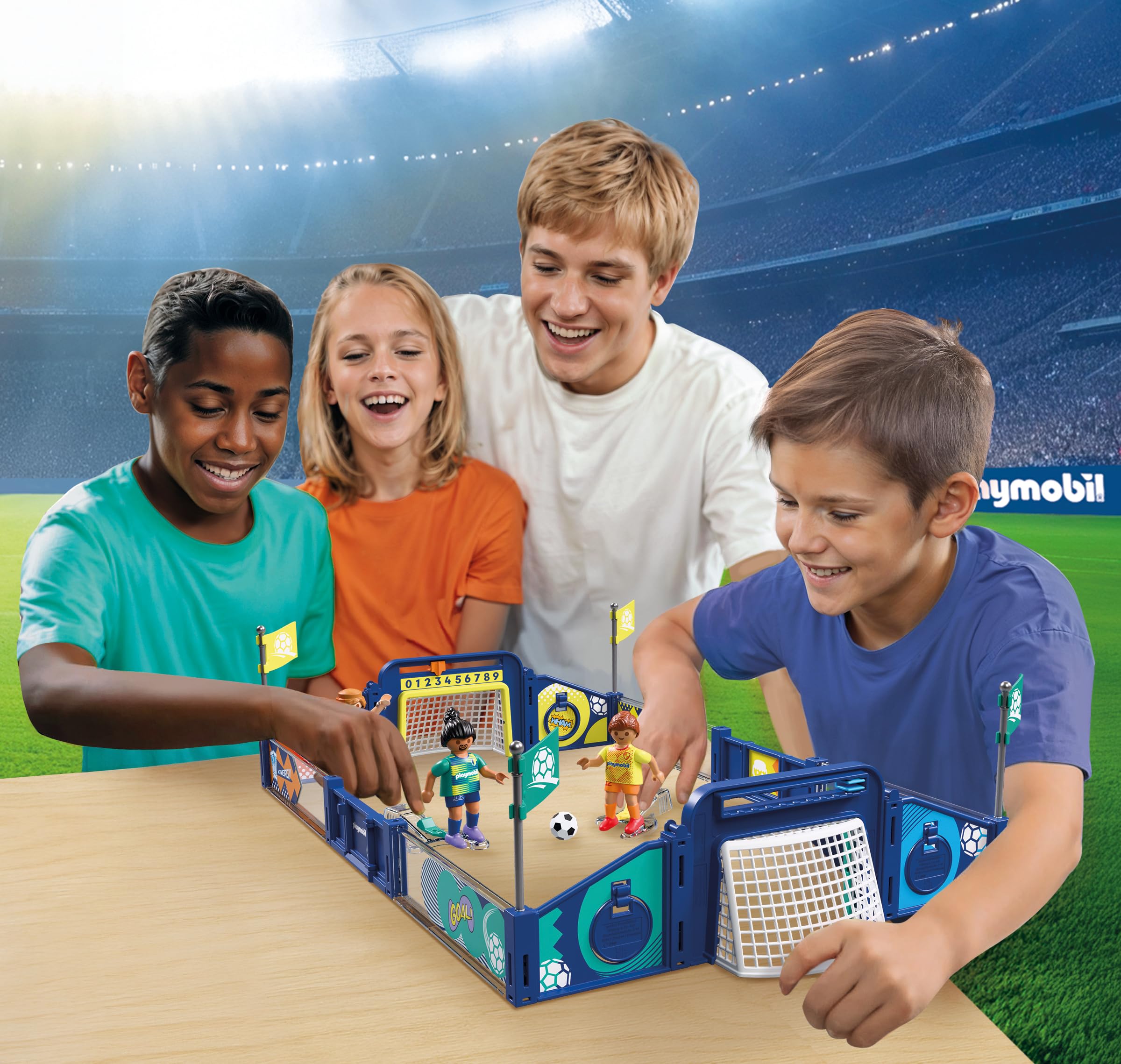 PLAYMOBIL | My Life | Fussball-Arena | Campo de fútbol con Mecanismo de Tiro y 2 porterías | Juguete de fútbol a Partir de 4 años | 72056 - 3