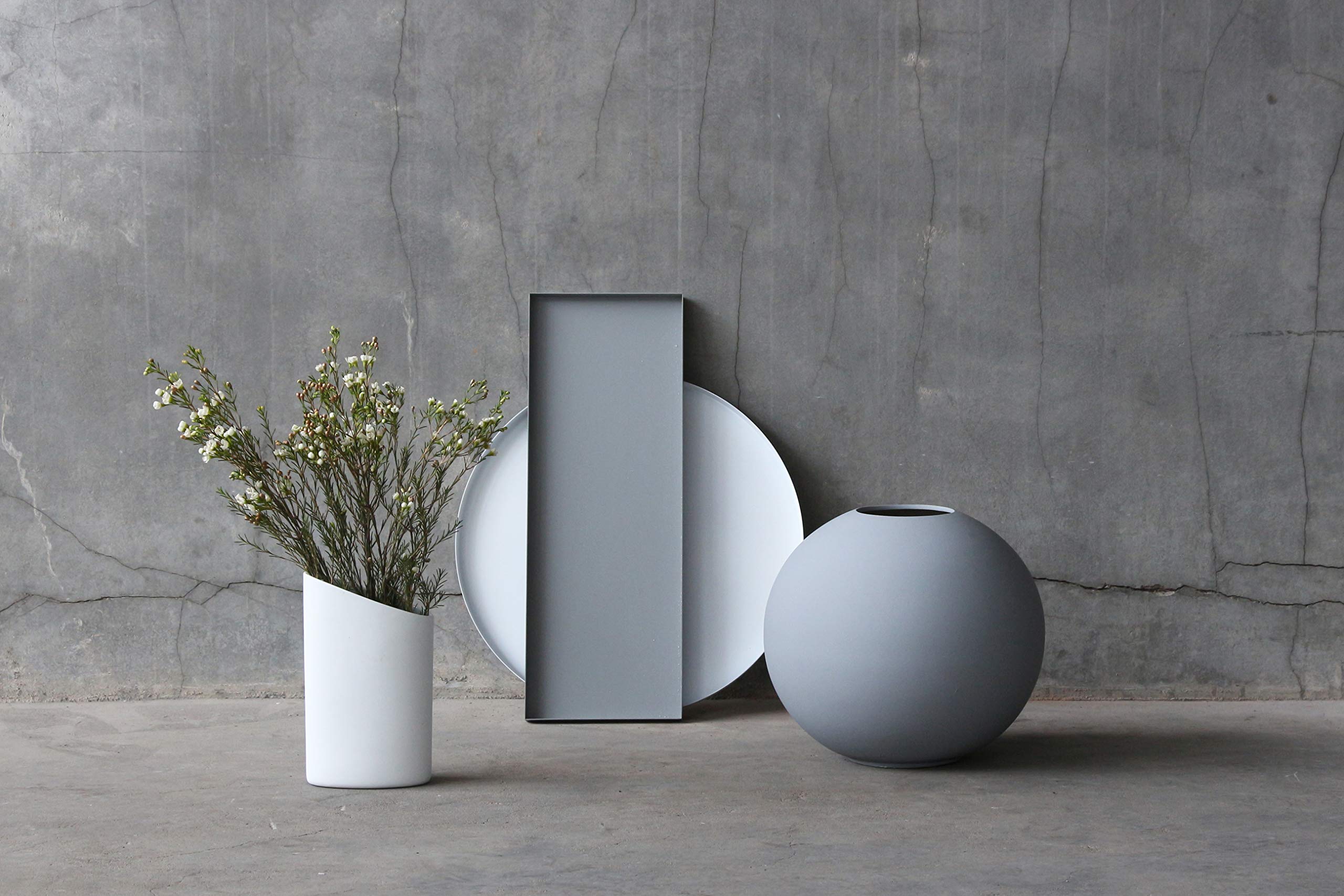 Cooee Design Tray - Bandeja (Acero Inoxidable, 50 x 18 x 2 cm), Color Gris