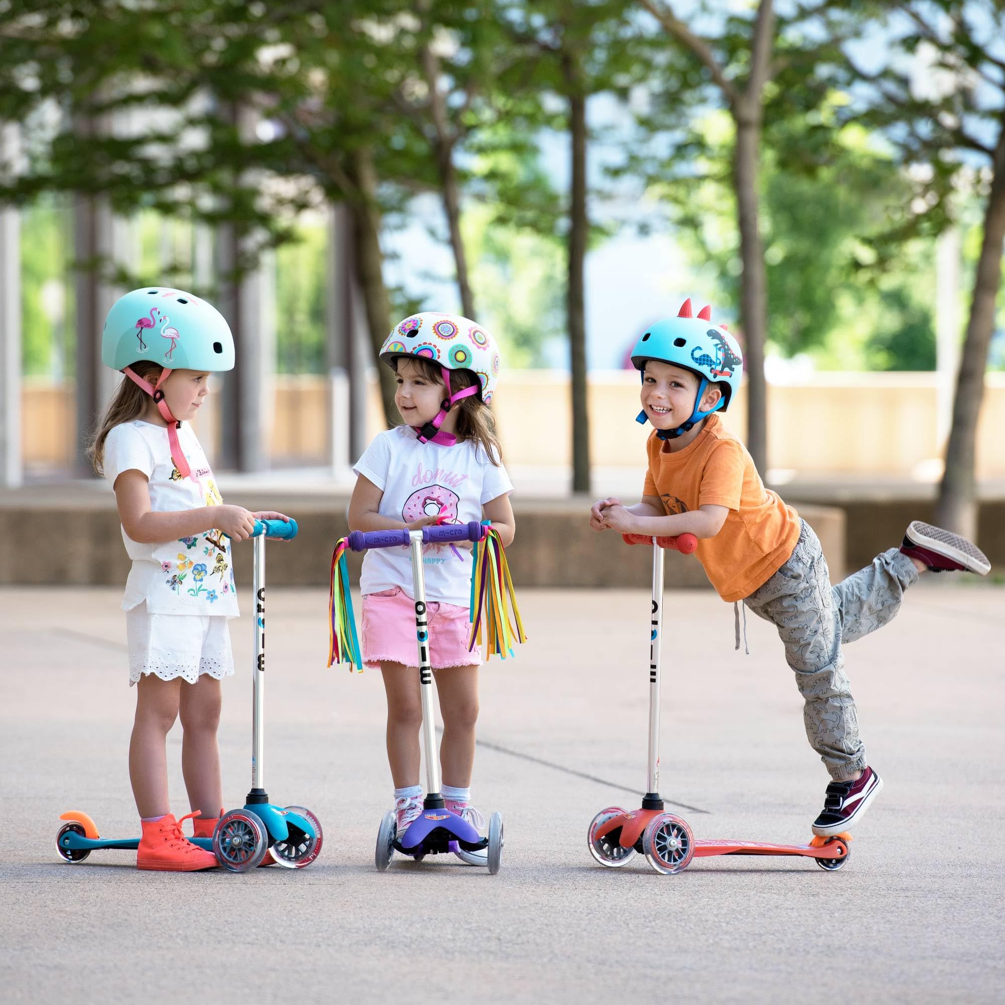Micro® Mini Classic LED | Patinete Infantil 3 Ruedas | Ruedas con Luces sin Pilas | Rodamientos ABEC9 | Plataforma Reforzada | Manillar Desmontable | Niños y Niñas | 2-5 Años