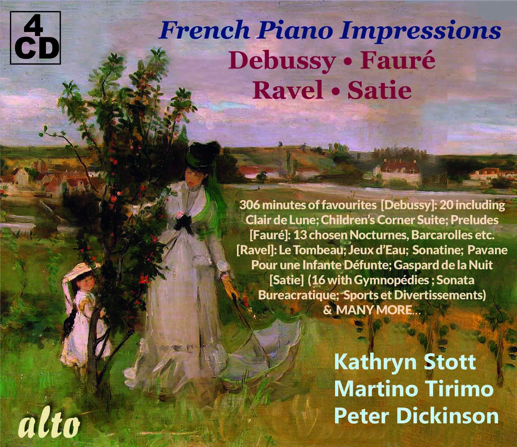 French Piano Impressions (4CD deluxe) Debussy - Fauré - Ravel - Satie