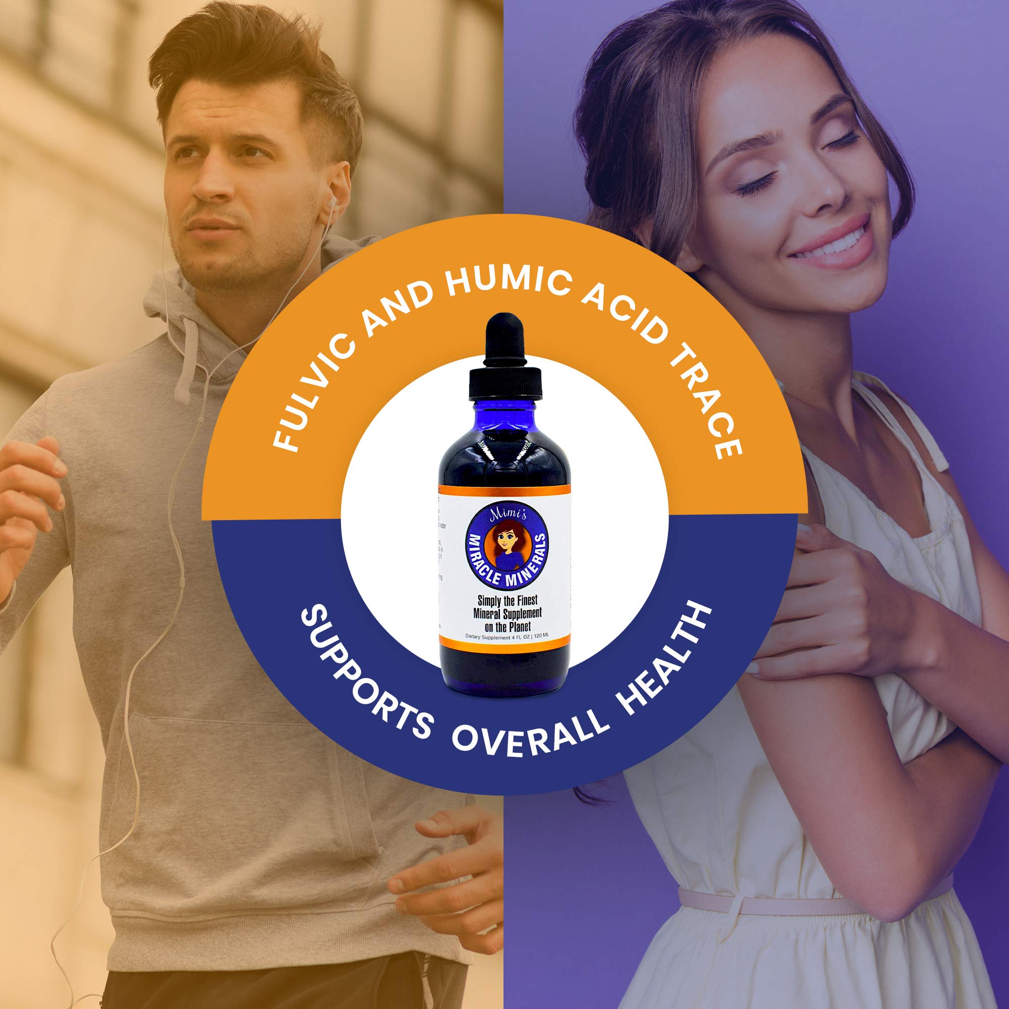 Mimi's Miracle Minerals, Big 4 Ounce Bottle, Fulvic Acid & Humic Acid