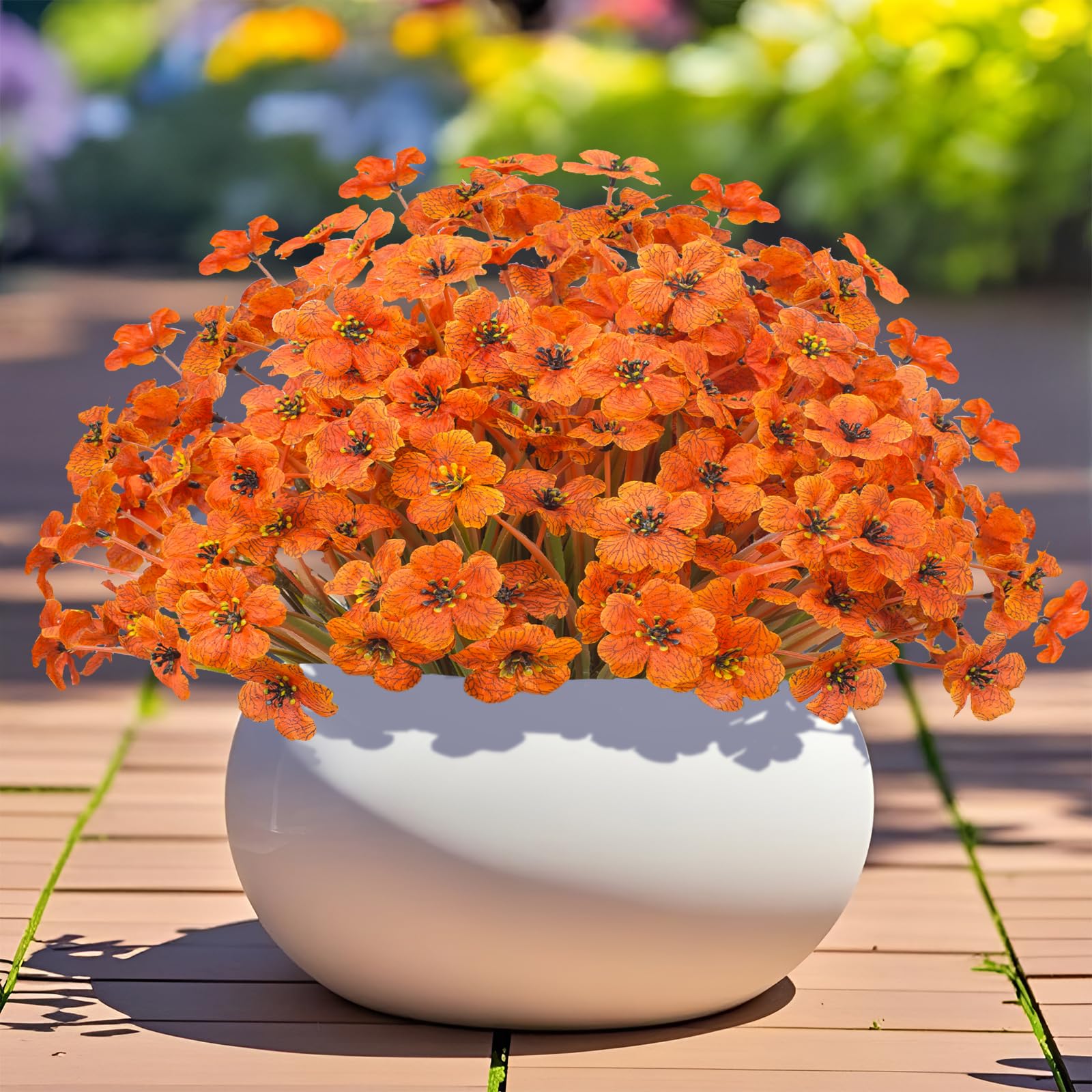 Amazon.com: Poolfind Outdoor Artificial Flowers 21 UV Resistant