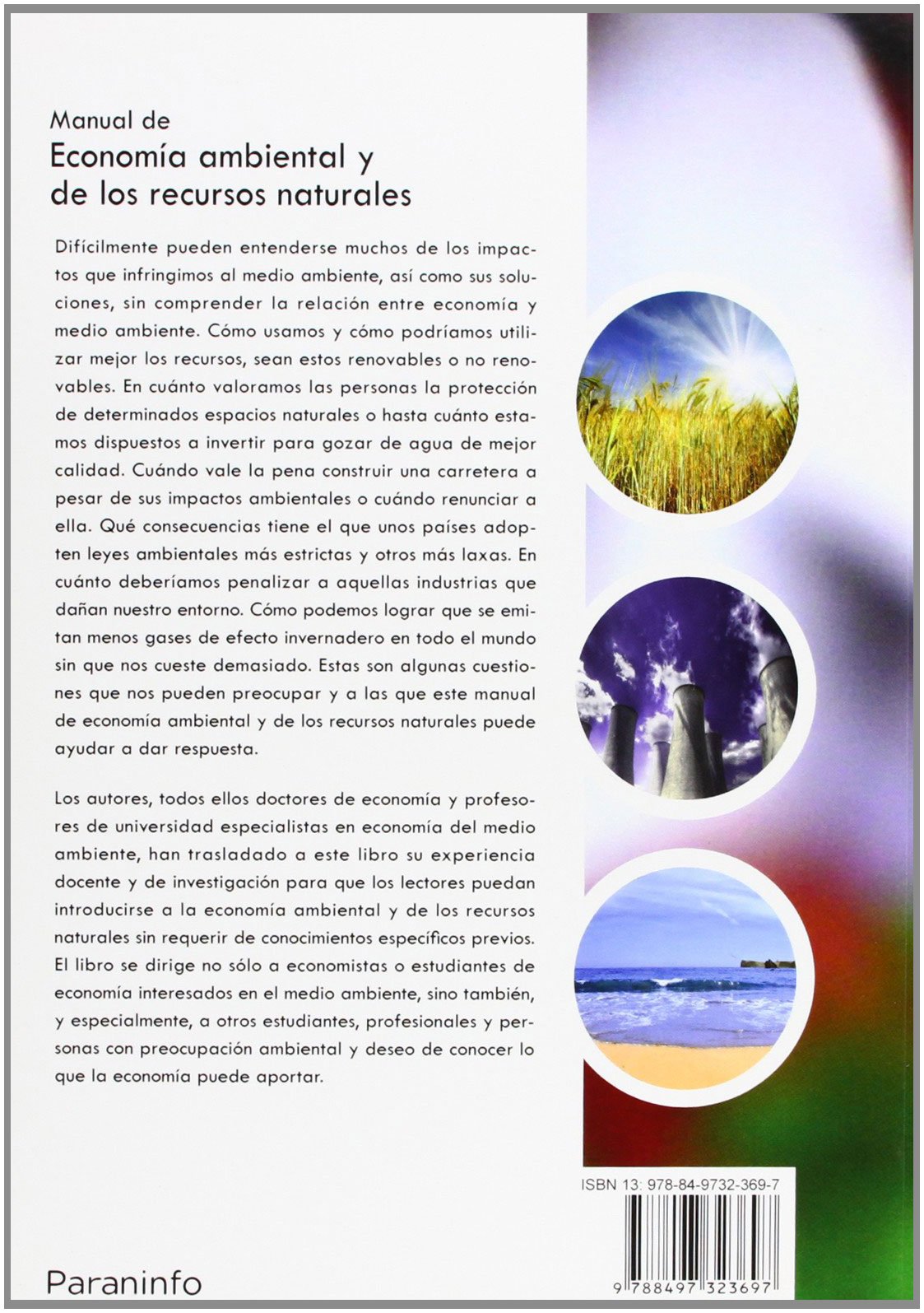 Manual de economía ambiental y de los recursos naturales
