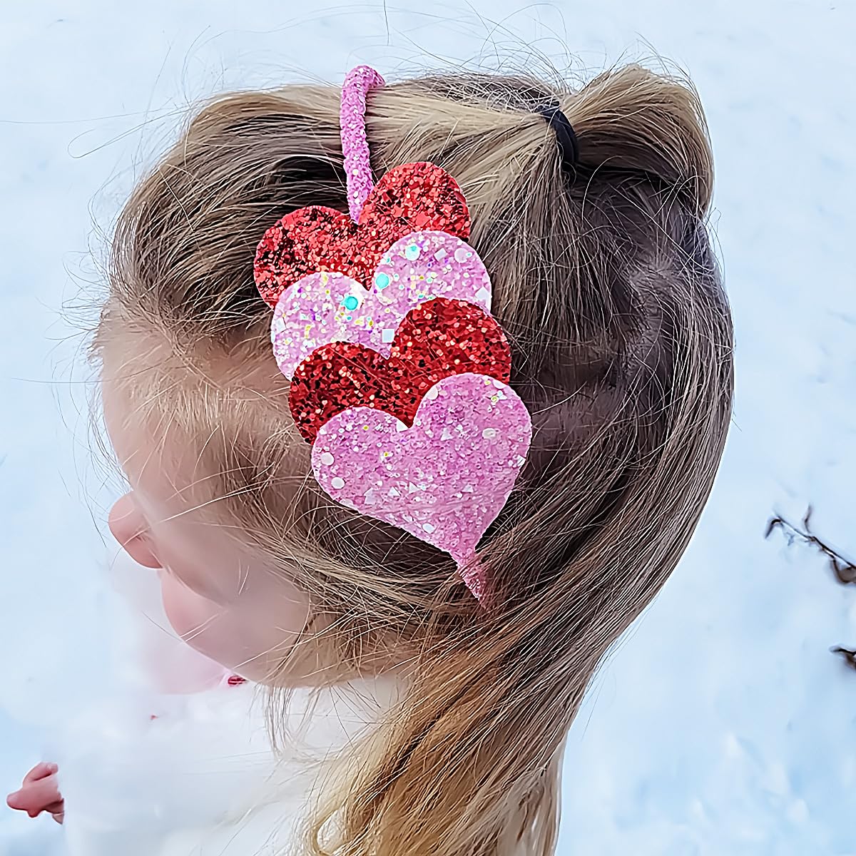 MQIAN Costume da Cupido Donna, Costume Carnevale, Cerchietti A Forma di Cuore per San Valentino, Carnevale, Feste A Tema, Accessori