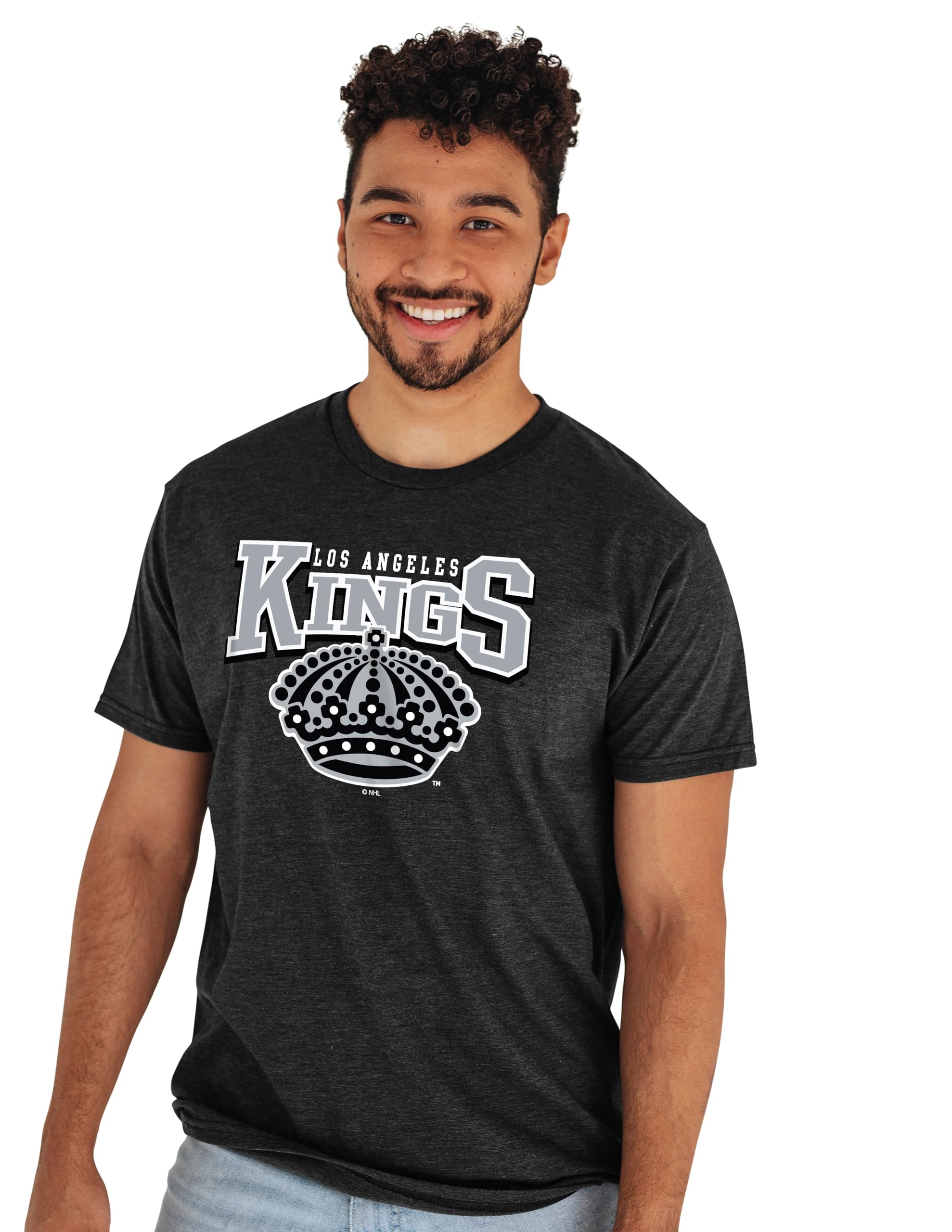 Blue 84 NHL Officially Licensed T-Shirt Heathered Black