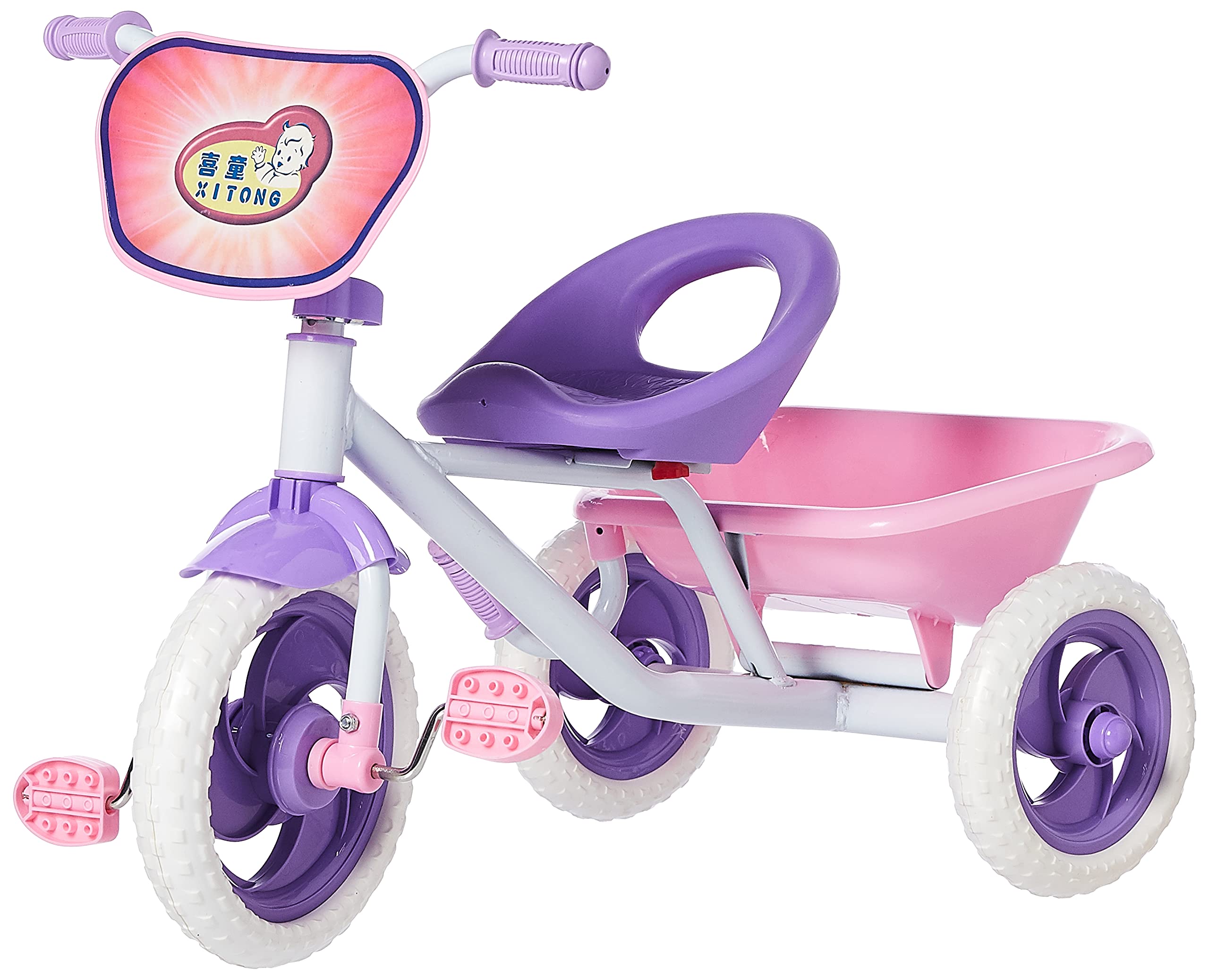 OtherBaby 2 in 1 Pedal Car with Basket Ride Toy - Assorted Color