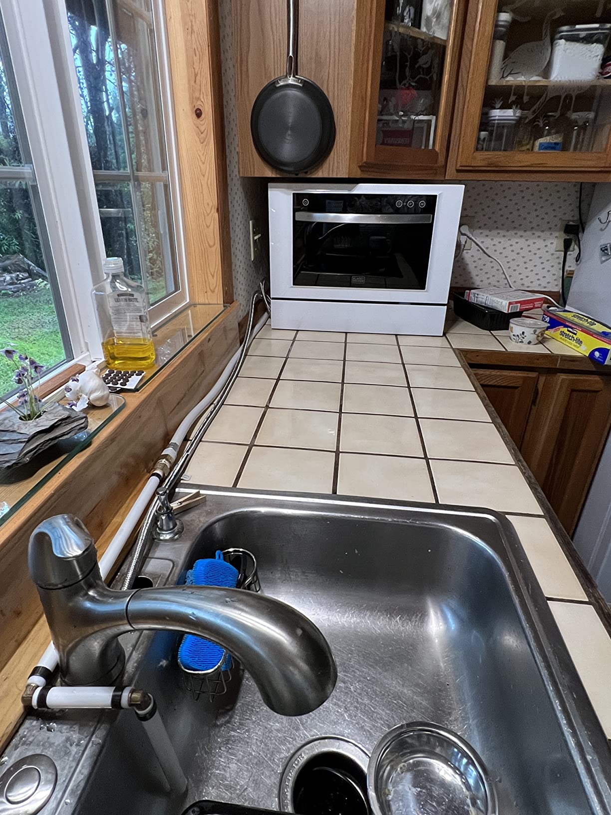 30/mo Finance BLACK+DECKER BCD6W Compact Countertop Dishwasher, 6