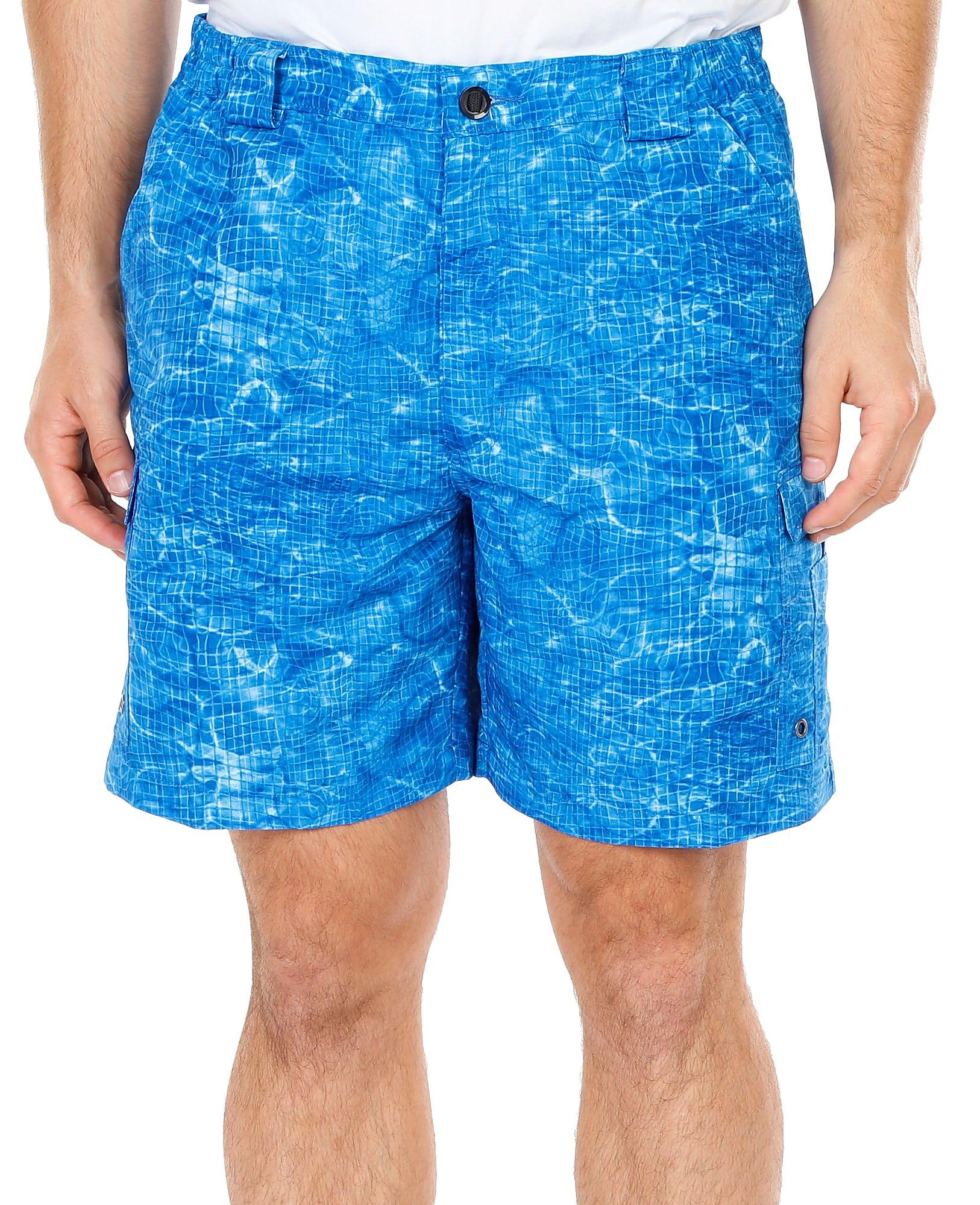 Reel Legends Mens Bonefish Print Boardshorts 20 in.