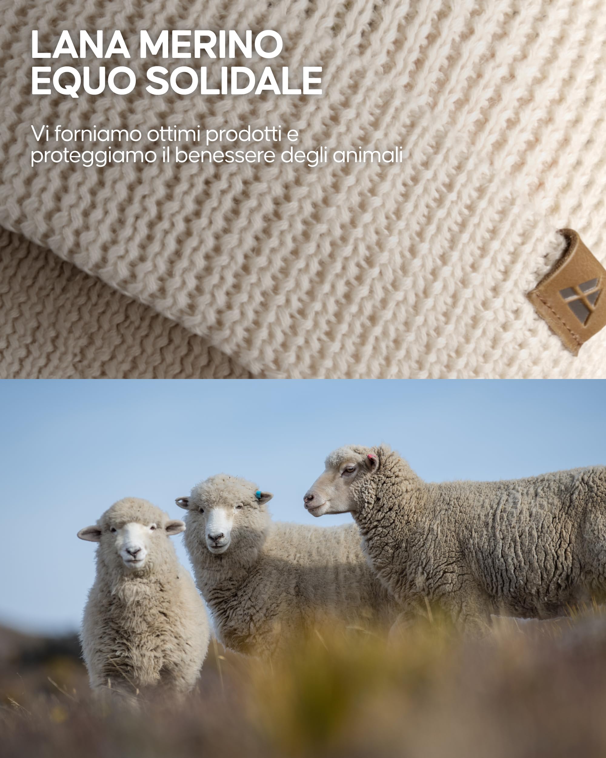 DANISH ENDURANCE Cappello Lana Merino, Berretto Uomo Donna Invernale, Beanie in Maglia Termica