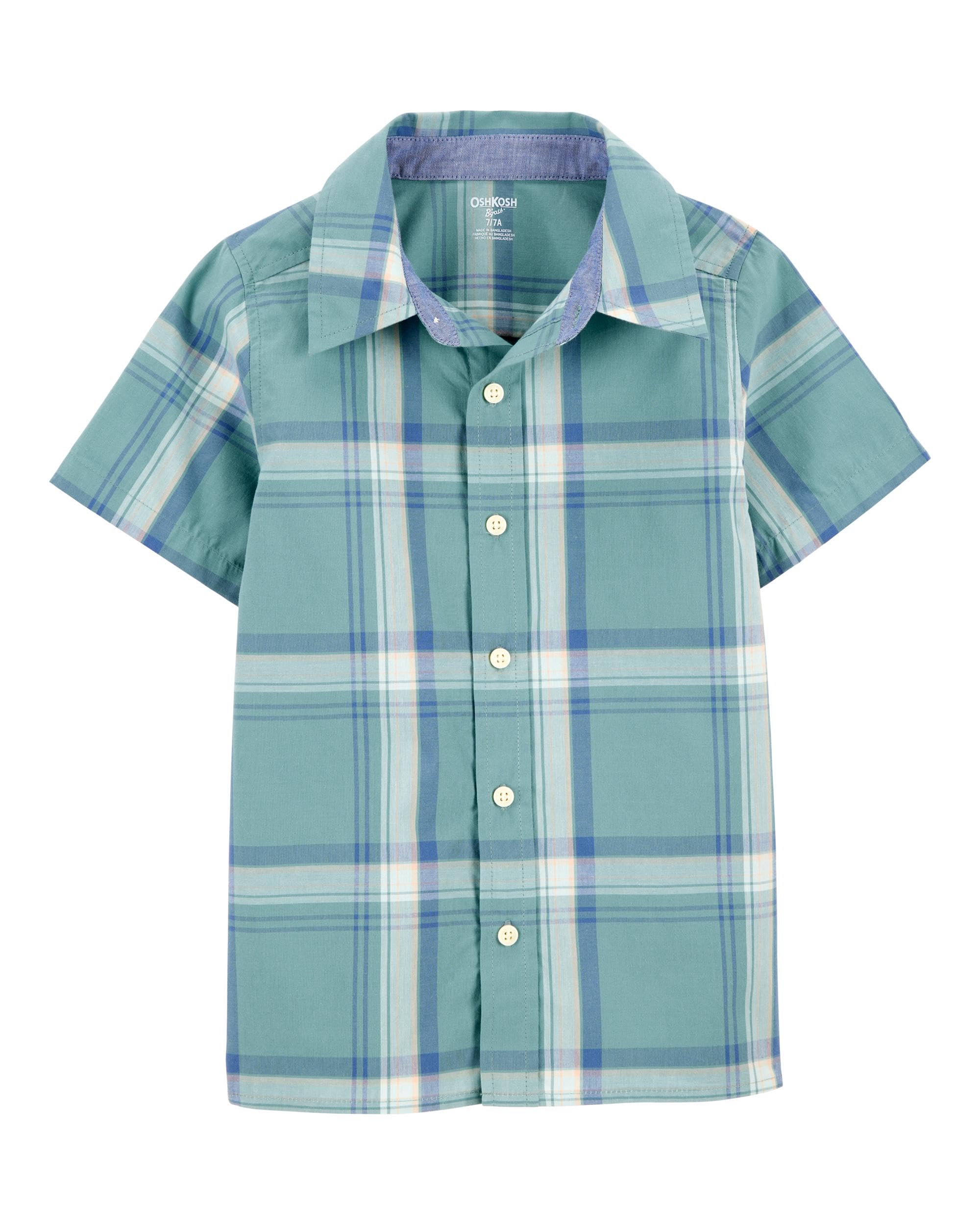 OSHKOSH B'GOSH Boys' Short-Sleeve Button-Down Shirt