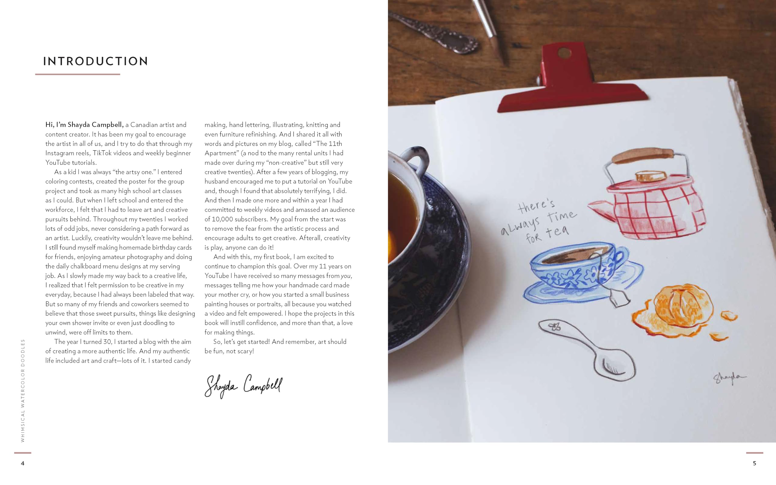 Whimsical Watercolor Doodles: Easy Paint-Along Projects for Beginners: Includes a Watercolor Pad with Preprinted Sketches