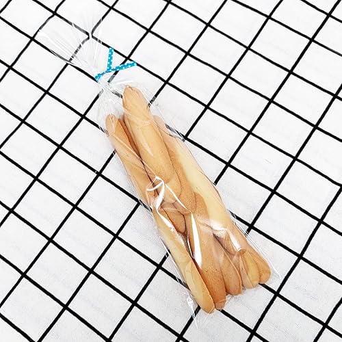 Vista 41 de Newkita Bolsas de golosinas transparentes, bolsas para pasteles y dulces con lazos giratorios de 4 pulgadas, paquete de 100