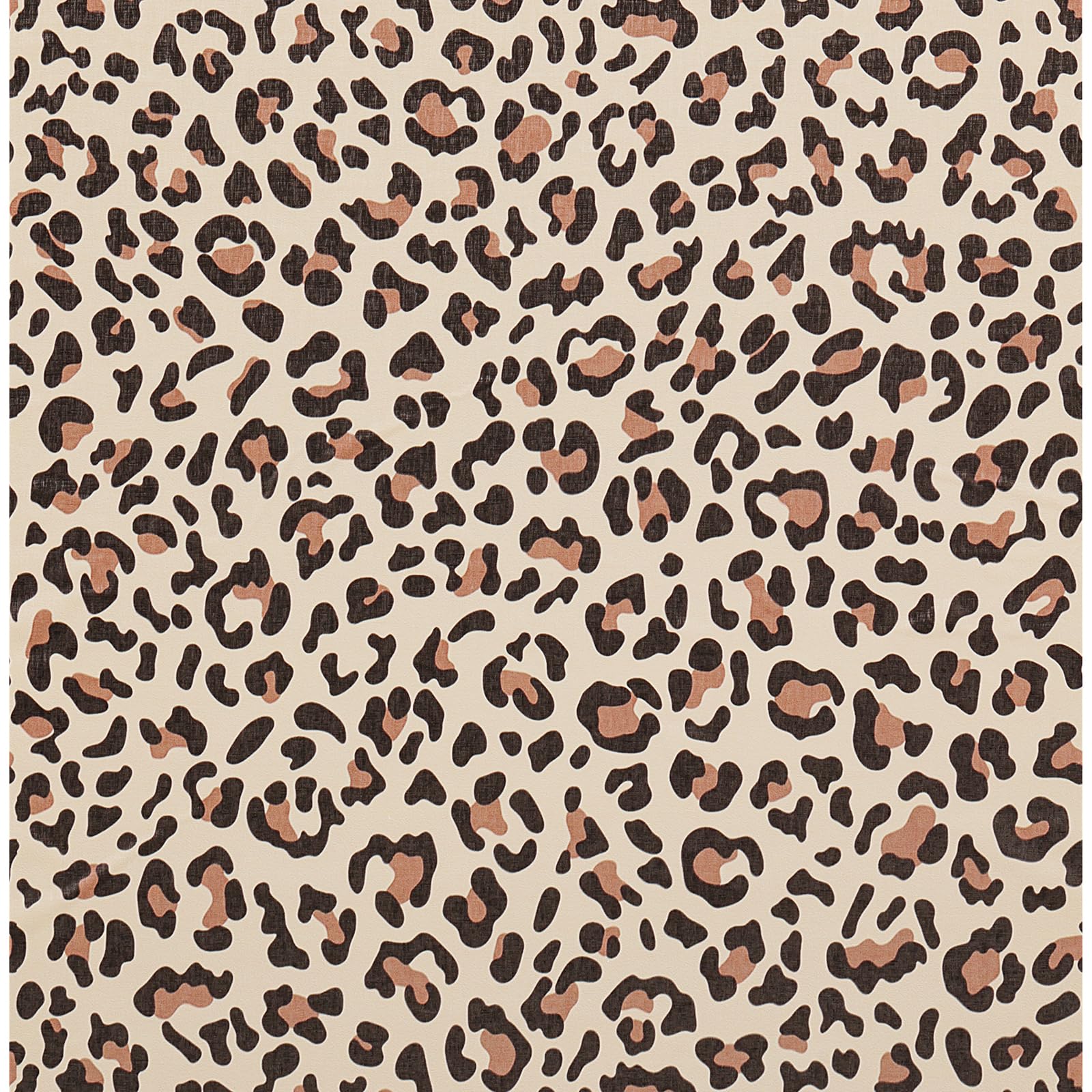 Peyotes Brown Leopard Print Peel and Stick Wallpaper Vinyl Wrap Self-Adhesive Removable Contact Paper Decal Roll for Furniture Cabinets Dresser Drawers Table Top Crafts 44.5x1000cm