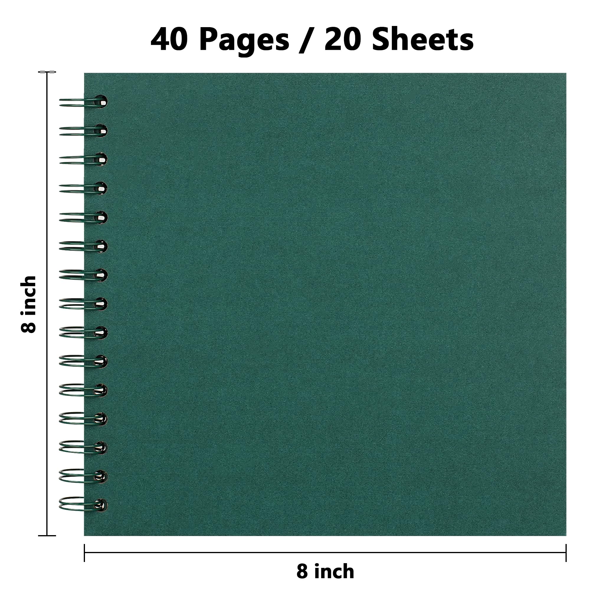 クリエイティブアルバム Scrap Book Juvale Hardcover Scrapbook Album, 80-Pages, Kraft Paper