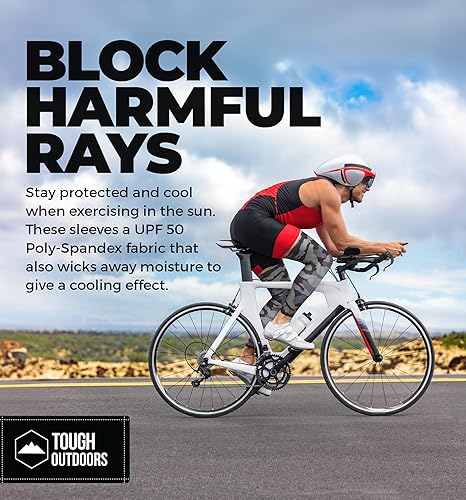 Miniatura 4 de Mangas de compresión resistentes al aire libre, mangas de pierna de baloncesto para hombres, mujeres, jóvenes, protección UV UPF 50