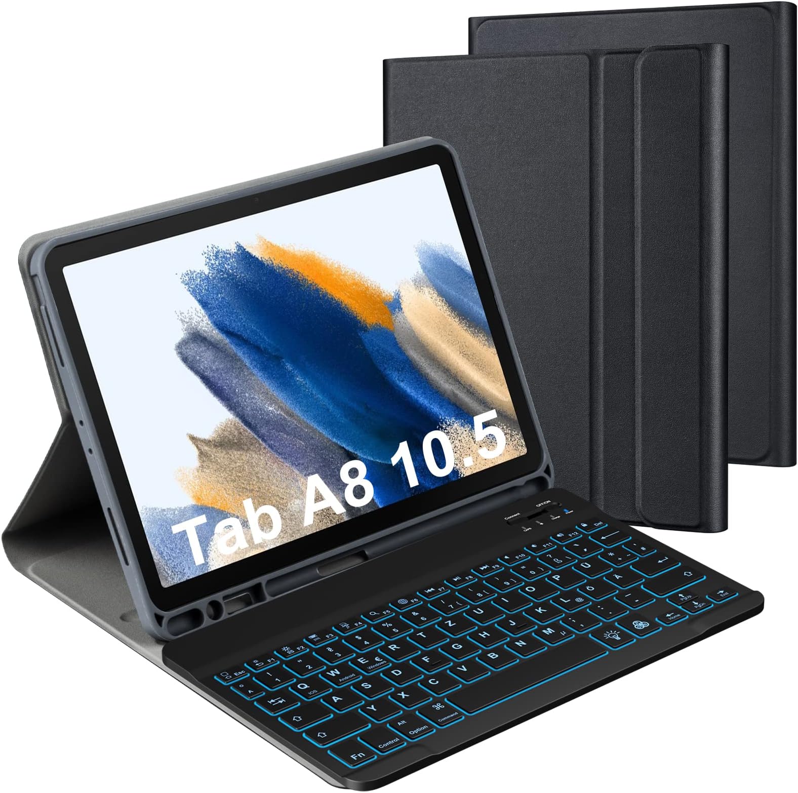 Samsung Galaxy Tab A8 Hülle Mit Tastatur Samsung Galaxy Tab A8 Hülle mit Tastatur - Schutzhülle mit Pencil