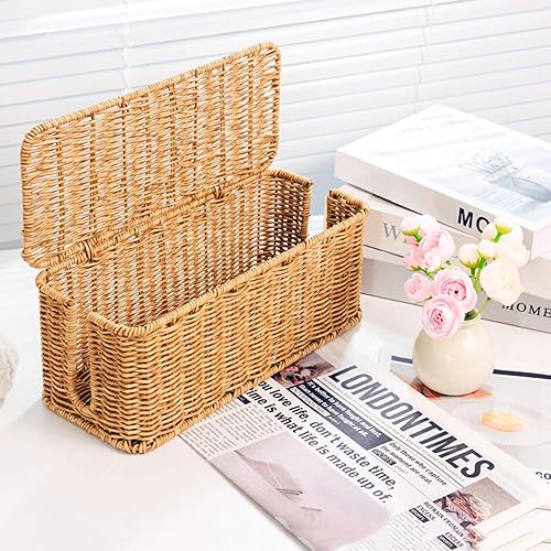 Miniatura 7 de Caja de gestión de cables, caja de gestión de cables tejida a mano, organizador de cables de enchufe, adecuado para ocultar todo tipo de cables y