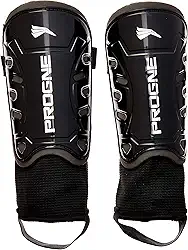 Caneleira Futebol Futsal Society Iron Com Tornozeleira - Preto - Par