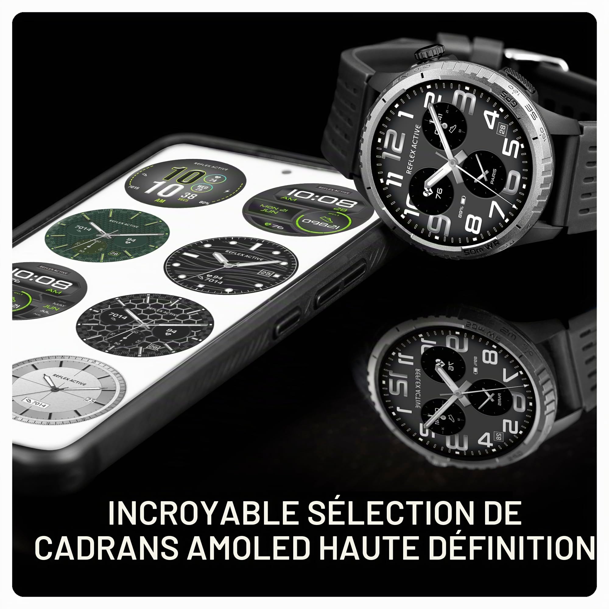 Reflex Active Sea Venture Montre Intelligente avec GPS AMOLED 50 m