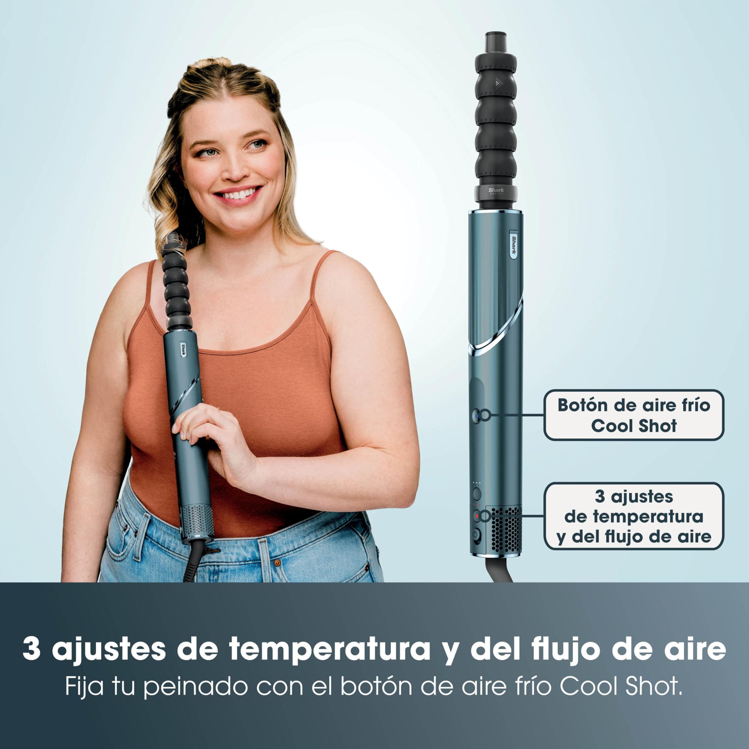 Shark FlexStyle Set de Regalo 5 en 1 Secador y Moldeador con Rizadores HD456TLEU