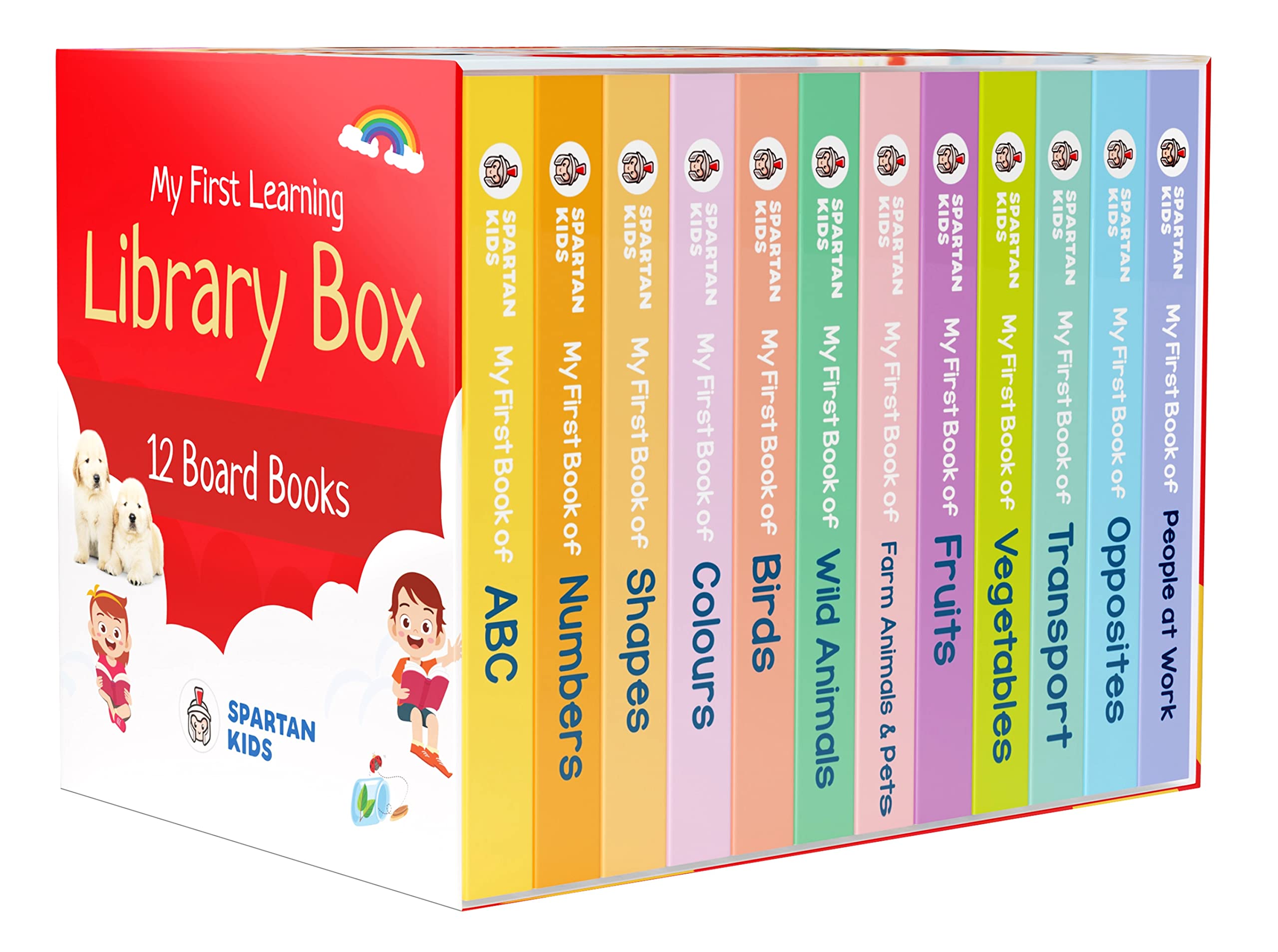 My First Learning Library Box Boxset of 12 Best Board Books for Kids