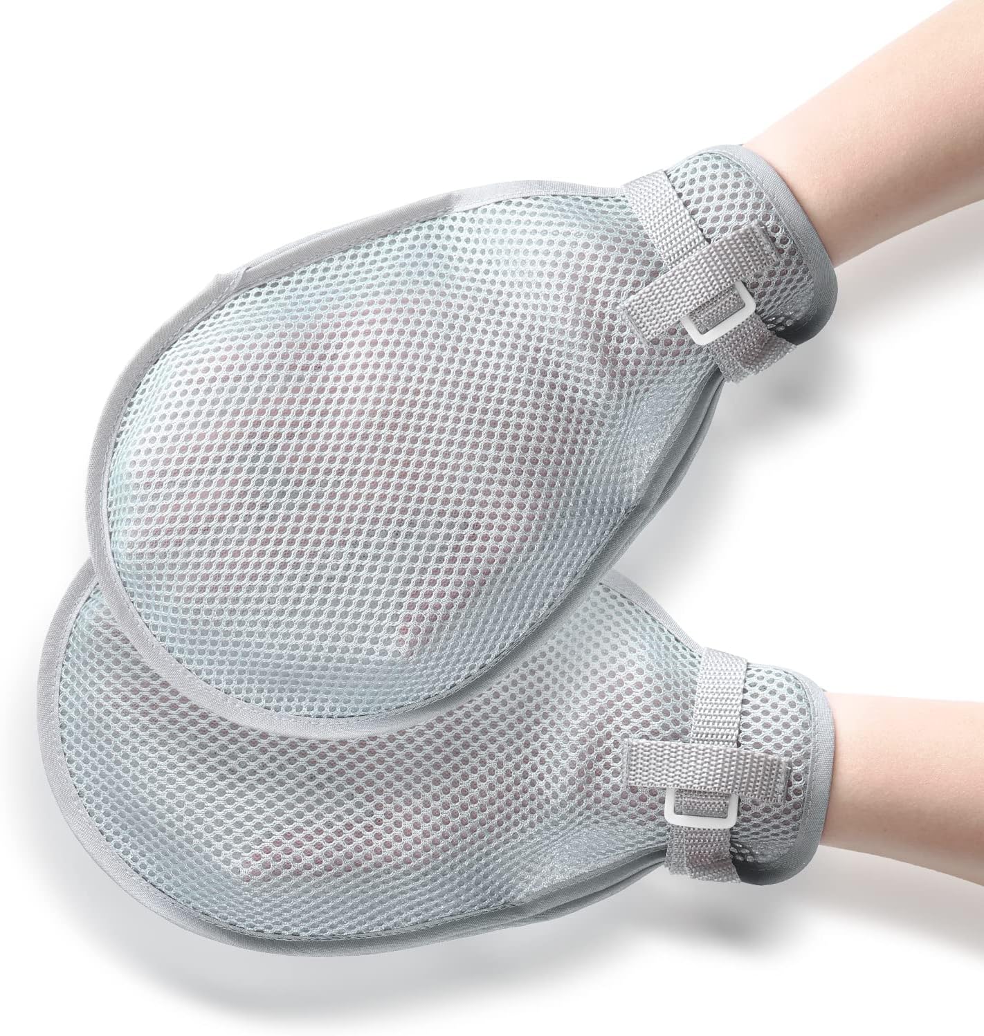 LEFEKE Medical Restraint Gloves 2Pcs, Hand Protective Gloves for Dementia Patients