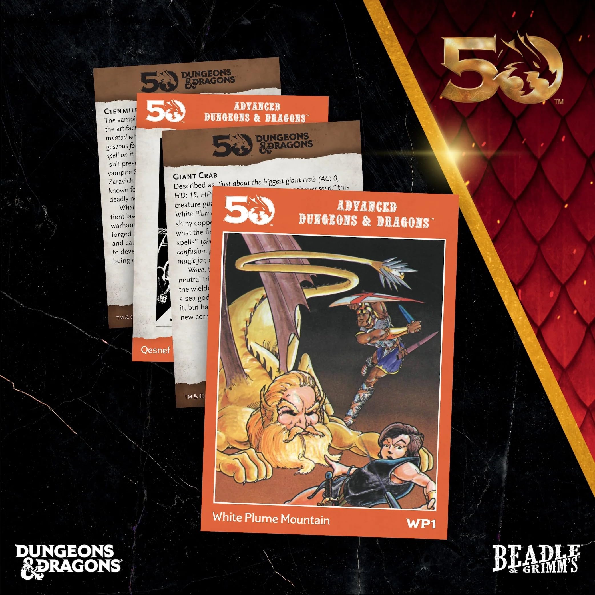 Beadle & Grimms - D&D Classic Module Dice Set - White Plume Mountain