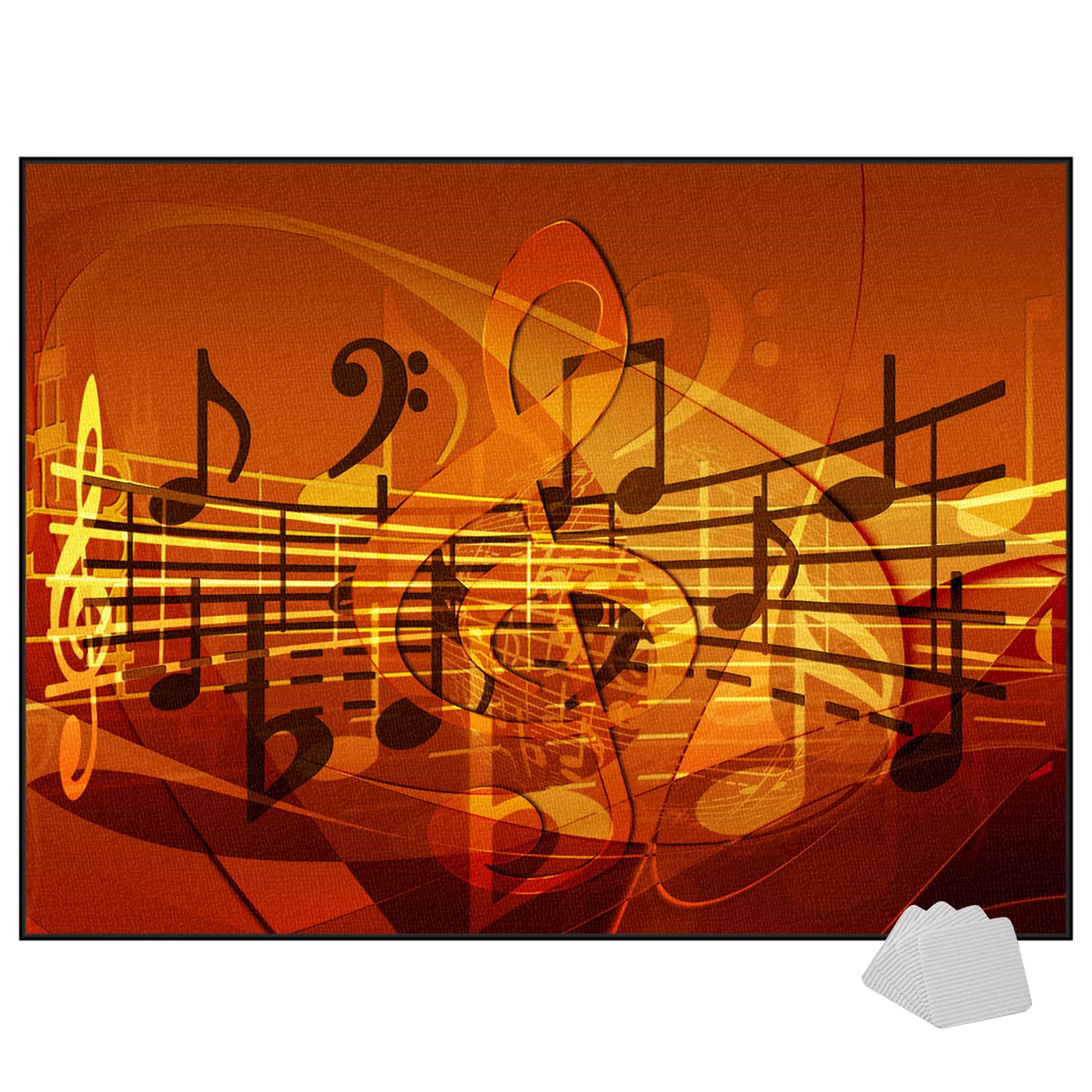Tapis de Batterie Acoustique 120 x 100 cm Tapis Insonorisant pour Batterie électronique Tapis de Tambour Antidérapant Tapis pour Batterie et Percussions Tapis Professionnel Rectangulaire de Jazz