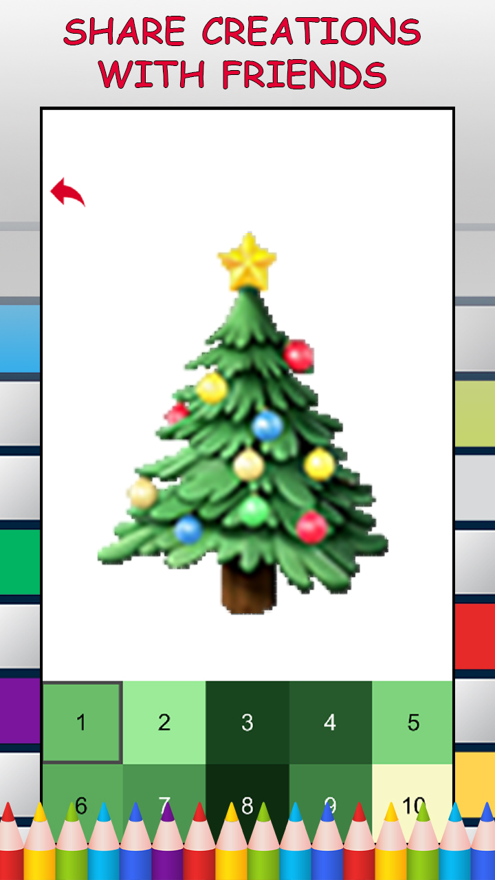 Christmas Trees Color by Number - Pixel Art Game - App on Amazon