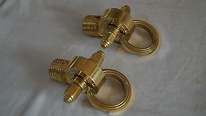 House of Jula Hanging Brass Hook for Swing Chair, 350 kg Capacity Golden Color