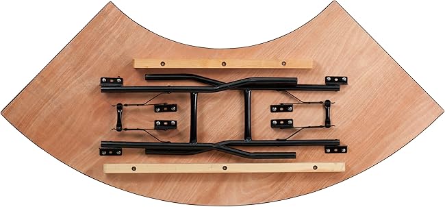 Serpentine Wood Folding Banquet Table