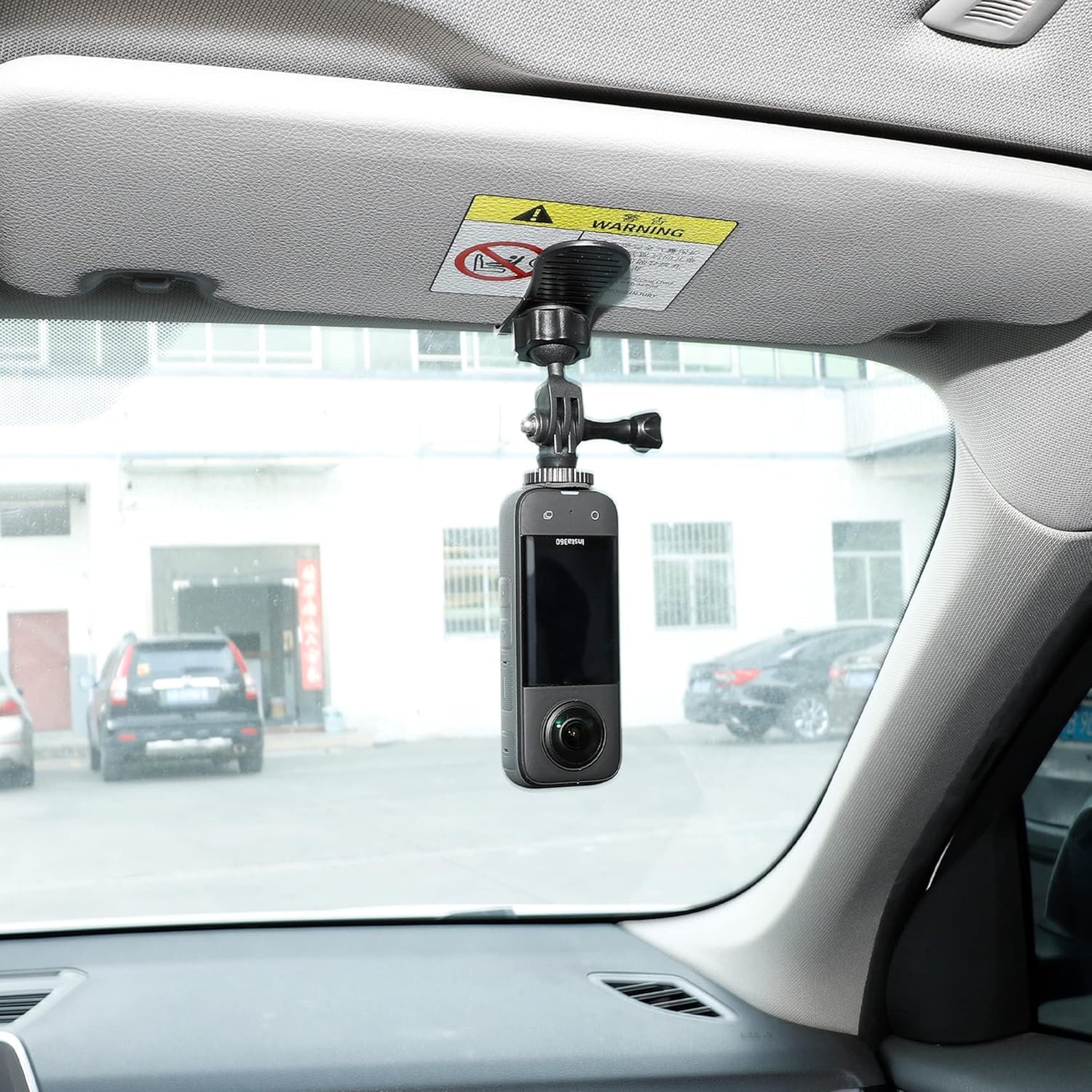 SHOPEE Car Sun Visor Mount for Insta360 X5 X4 X3, Car Mount Inside Holder with Phone Clip for DJI Osmo Pocket 3/360 Action 5 Pro 4 3/Xtra Muse, Go-Pro POV Mount Vlog/Video Smartphone Accessories-picture-12