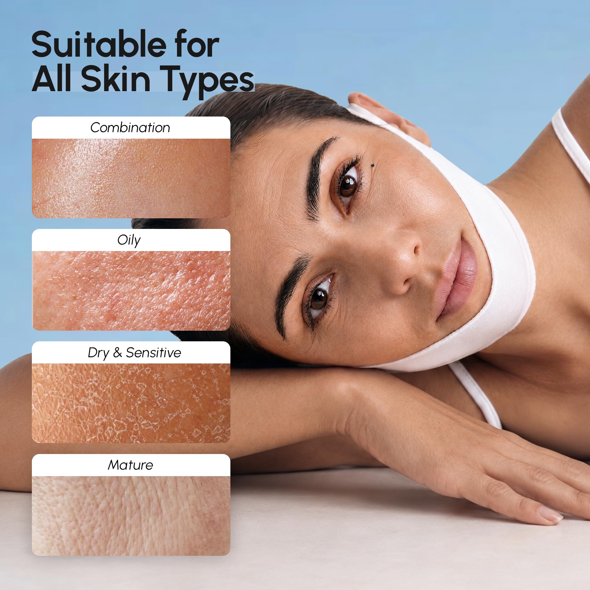 MAREE V Line - Maschera per lifting facciale al retinolo e nastro per sollevamento del collo, riduttore del doppio mento e modellatore della mascella, maschera facciale al collagene al retinolo per