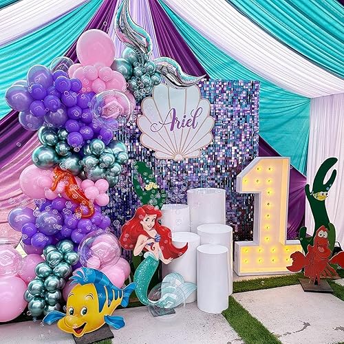 Miniatura 3 de NISOCY - Kit para guirnalda y arco de globos de látex rosa, 102 globos de 1812105 pulgadas, para baby shower, boda, cumpleaños, decoración rosa y de