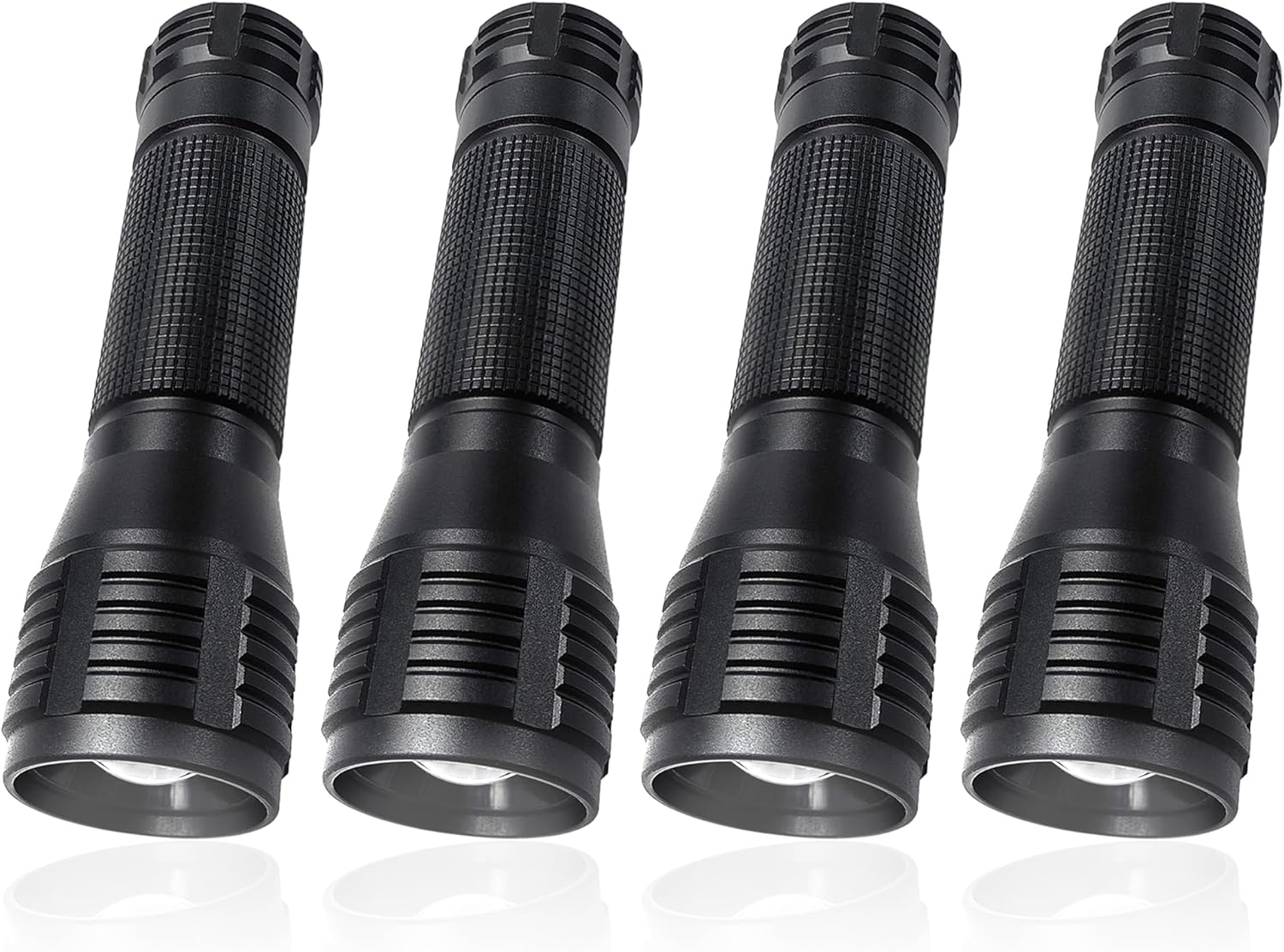 LED Flashlight High Lumens 3 Modes White Light Handheld Flashlights for Outdoor Activity & Emergency Use, 4-Pack