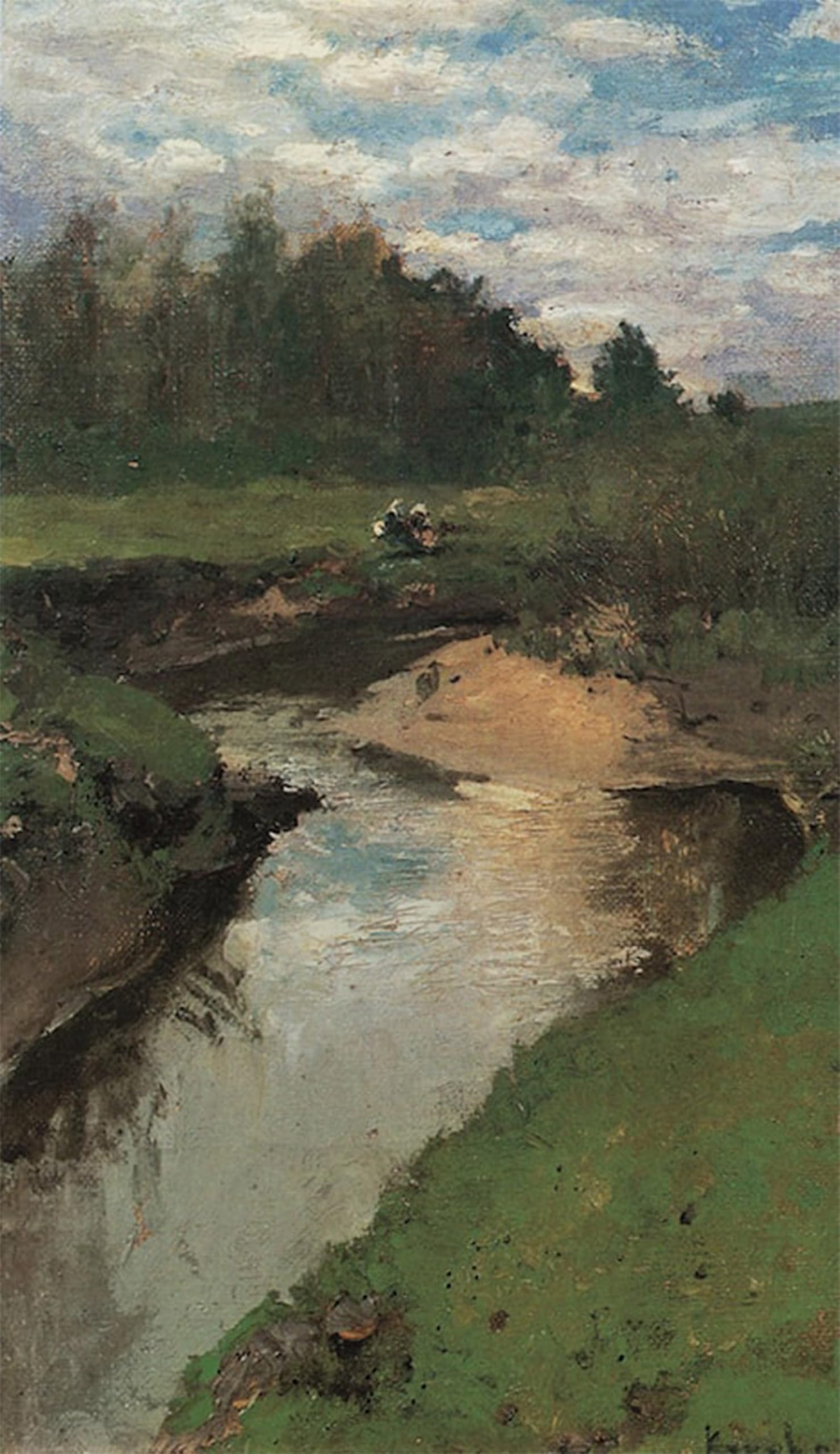 SERENDIPITP Aesthetic Poster Photo Wall Print Retro Picture the Vorya River. Abramtsevo by Constantin Alexeievitch Korovin Modern Wall Artwork for Home Decor 60x90cm