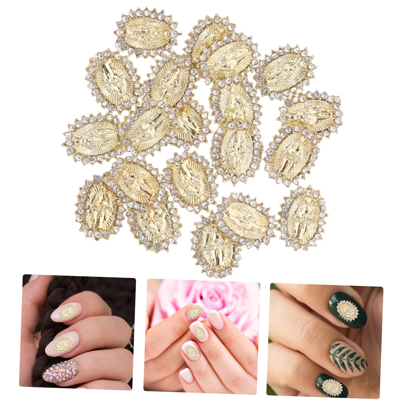 VALICLUD 5 set Gioielli Con Diamanti Per Unghie Ciondoli Per Unghie Punte Per Unghie Manicure Strass Nail Art Decorazioni Per Nail Art Decorazioni Per Nail Art 20 pezzi * 5