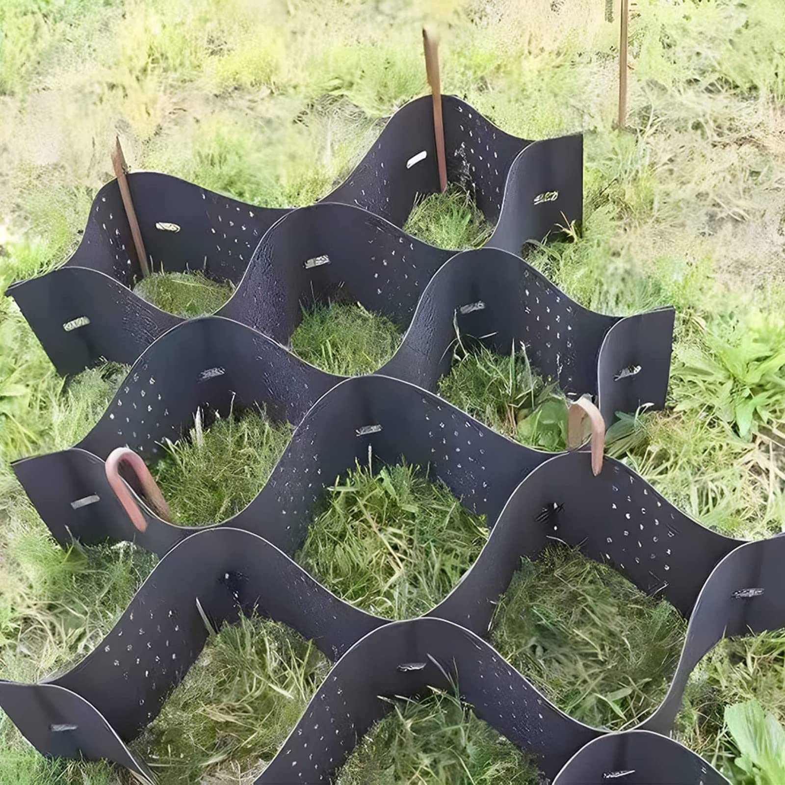Grille de Gravier anti-ornière pour aménagement de parking et allée