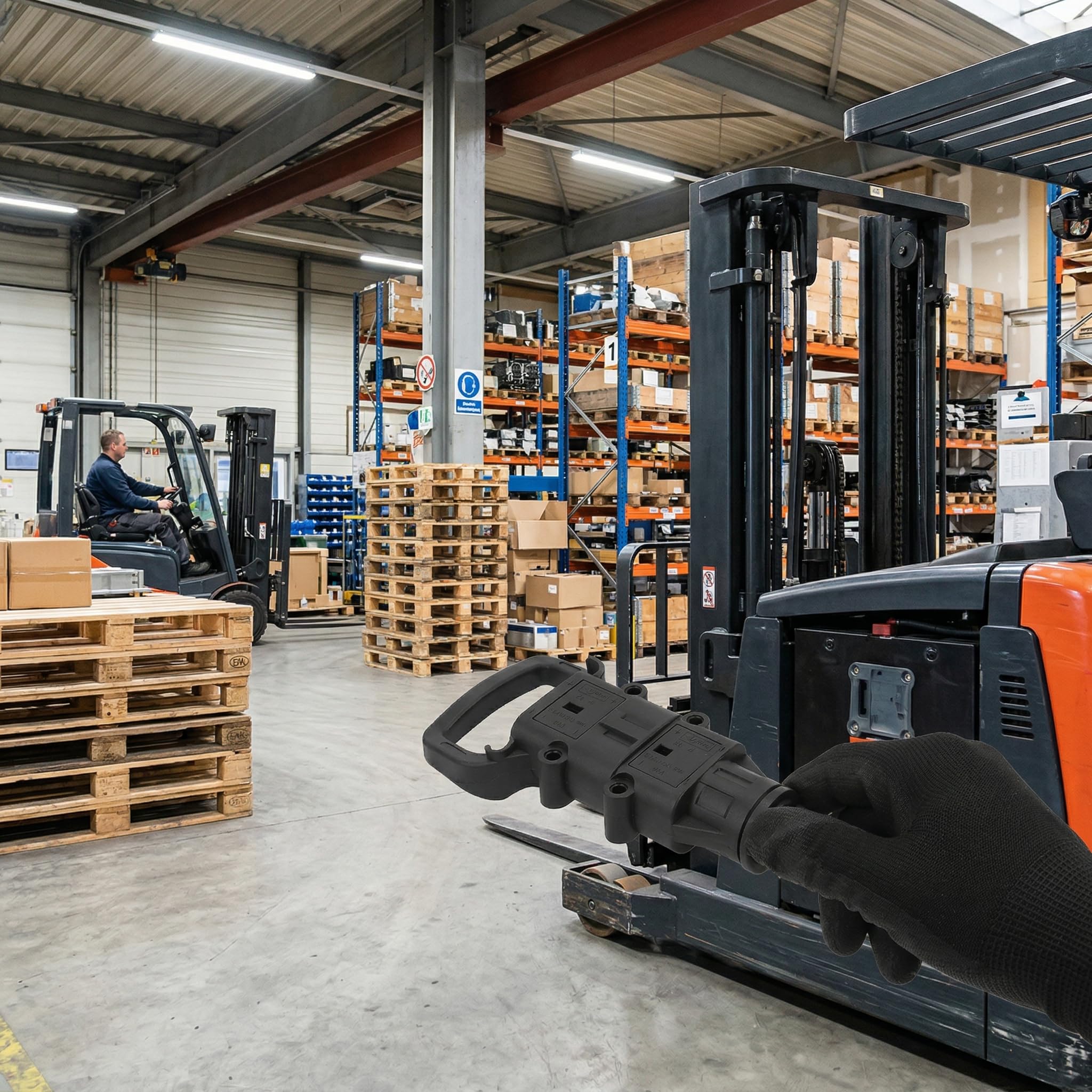Connettore di Alimentazione per Carrello Elevatore Elettrico 80 A Carica della Batteria Spina Maschio Femmina a Scollegamento Rapido con Terminale Set di Scollegamento Rapido della Batteria per App