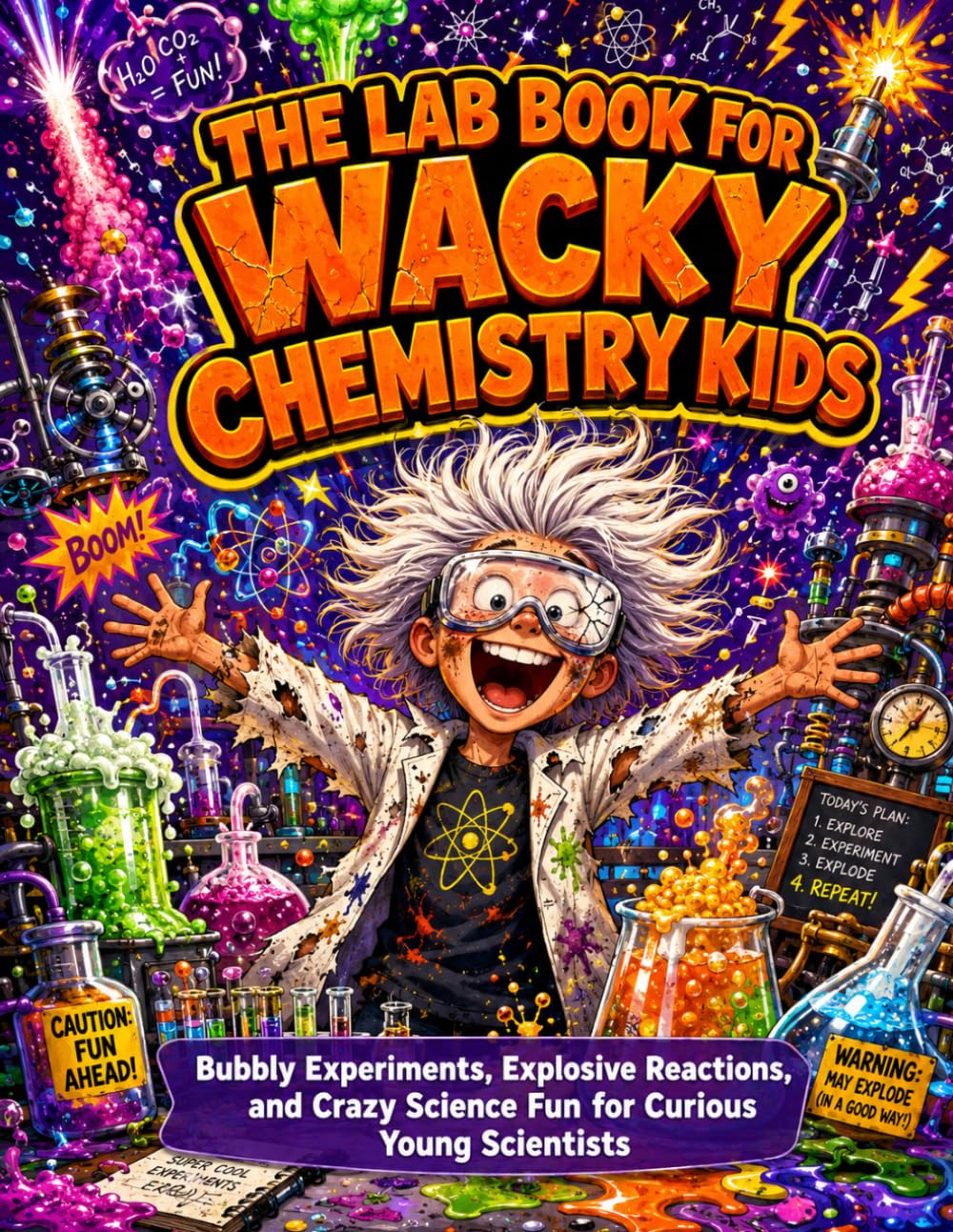 The Lab Book for Wacky Chemistry Kids: Bubbly Experiments, Explosive Reactions, and Crazy Science Fun for Curious Young Scientists
