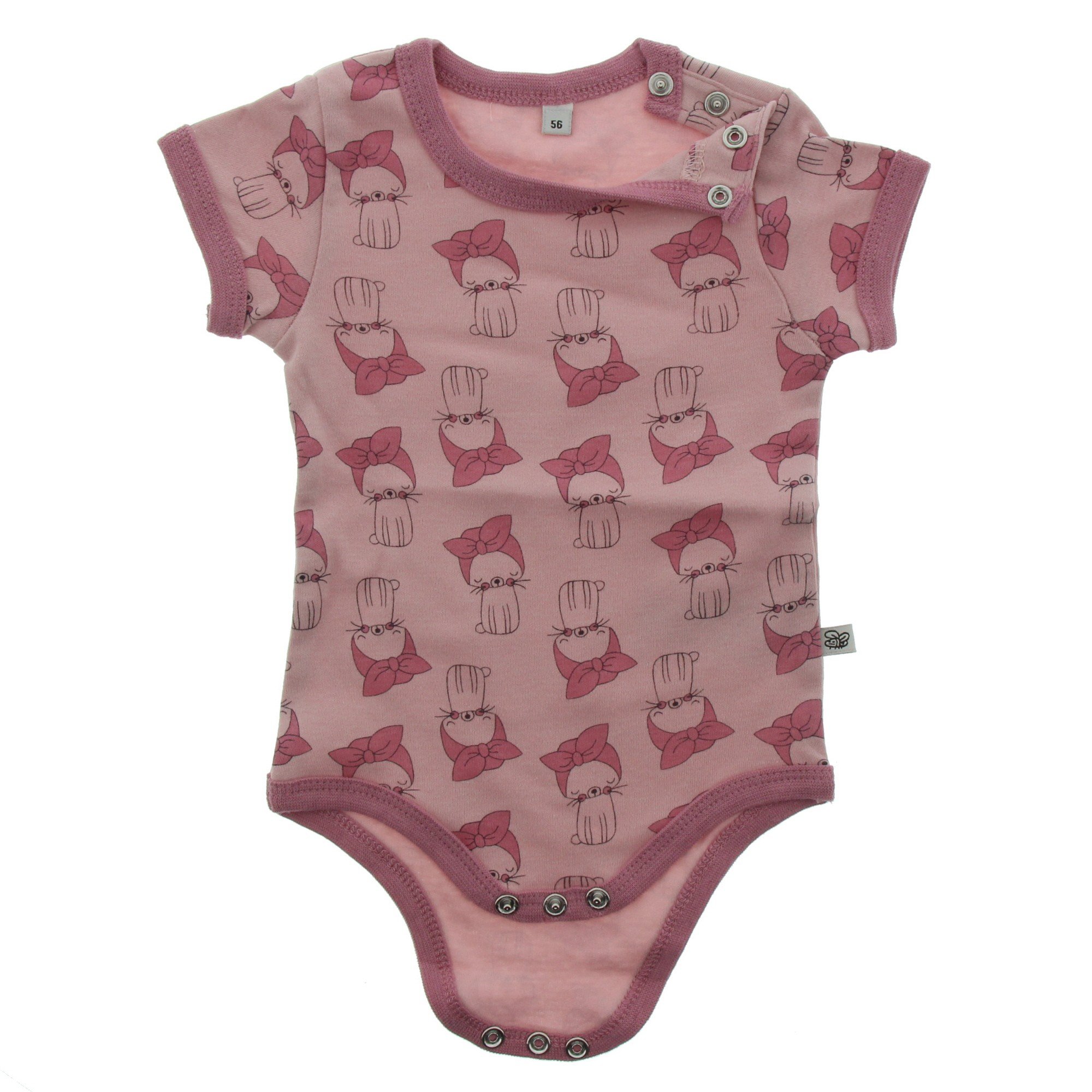 PIPPI Body dziewcz?ce SS AO-printed (4 sztuki) body formuj?ce, fioletowe, 92, liliowy, 92