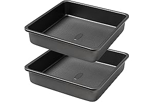 Premium Square Baking Pan 9x9 Inch, Non-Stick Set of 2