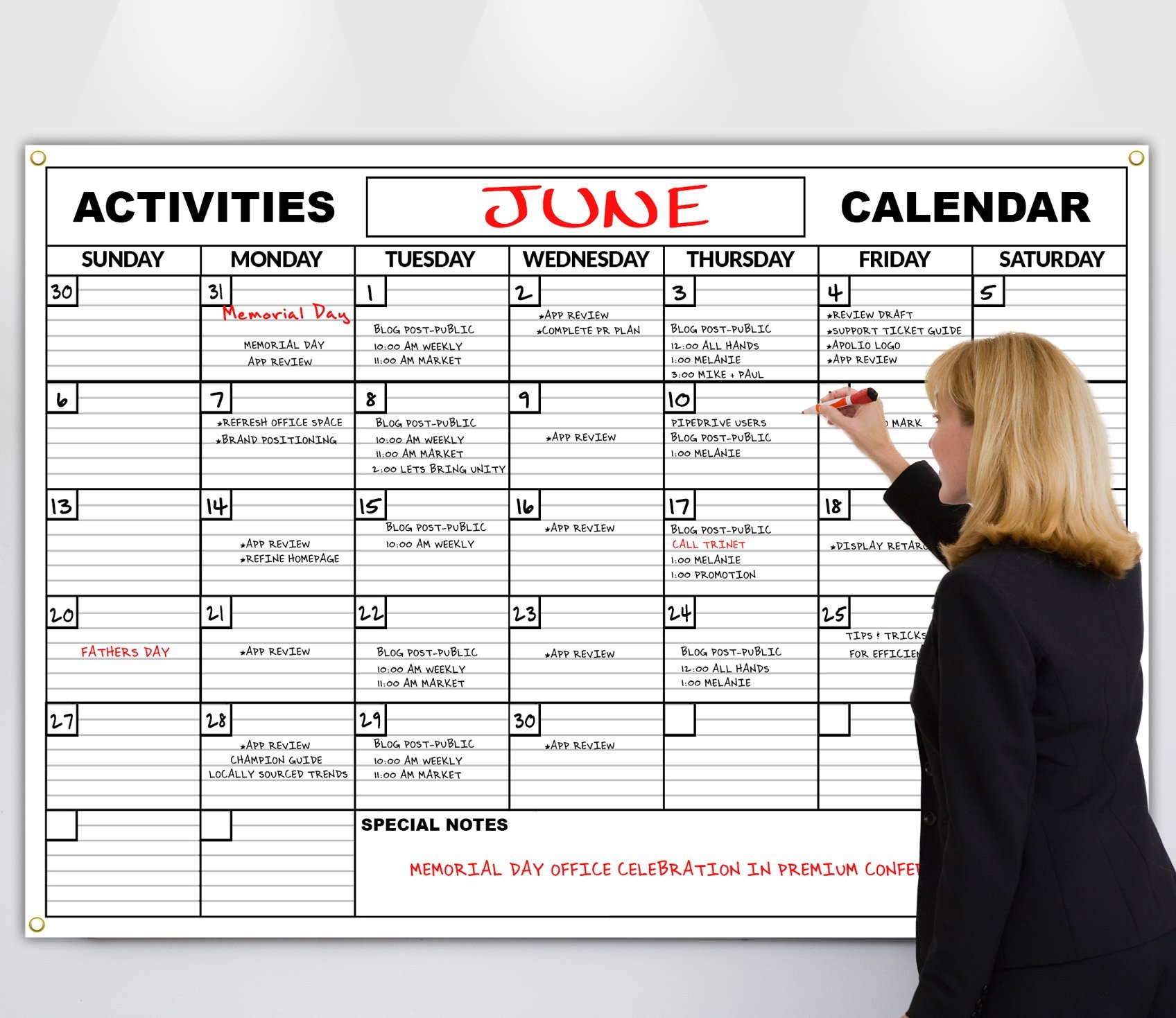 Photo 1 of HUUUGE Dry Erase Wall Calendar (48" x 72")