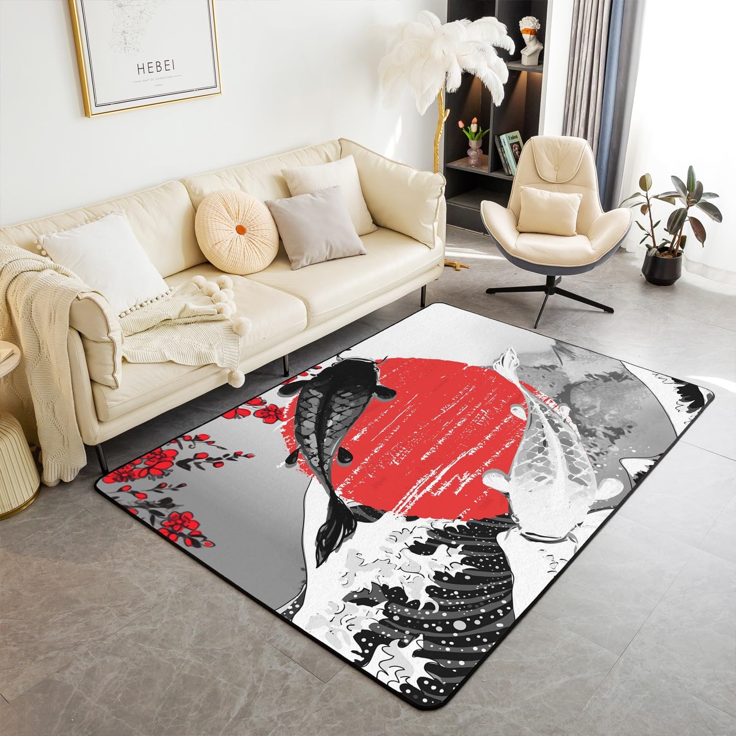 Amazon.com: Mount Fuji Area Rugs 4'11