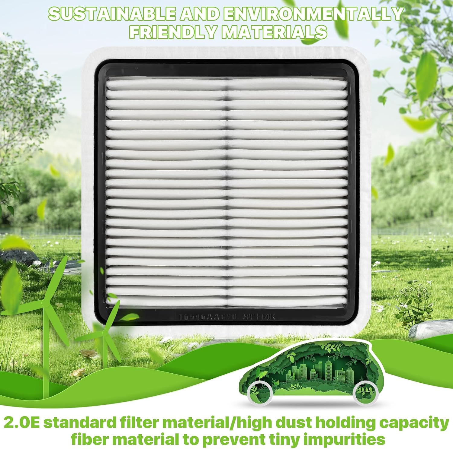 WISAMIC WM997 (CA9997) Engine Air Filter Replacement for Subaru