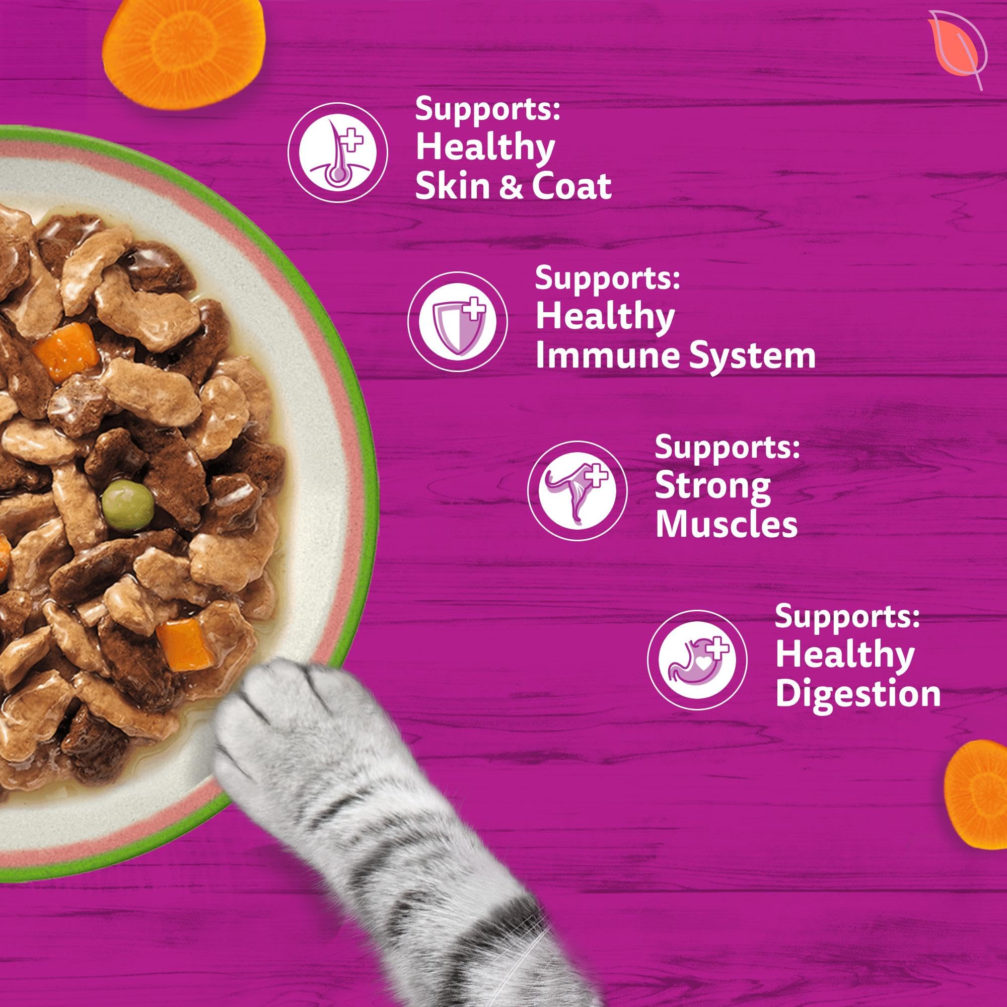 WHISKAS TASTY MIX Adult Wet Cat Food in Gravy 12x85g Chefs Choice (Pack of 4) — view 7