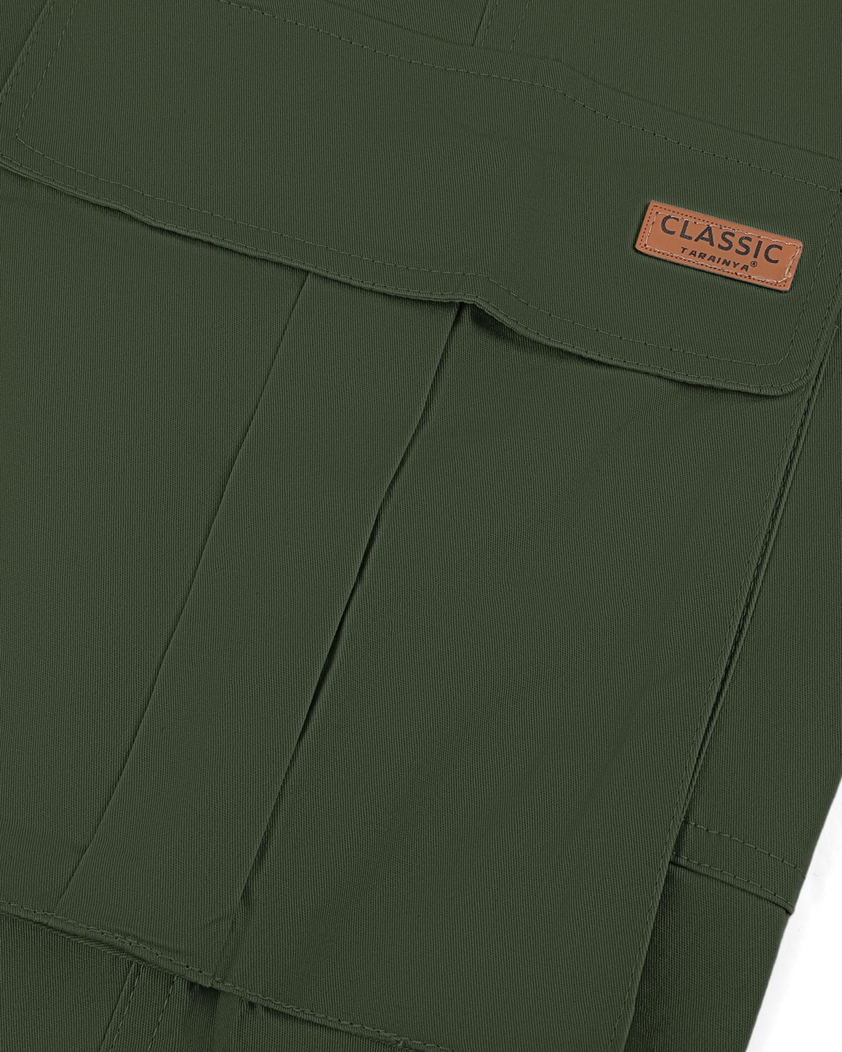 TARAINYA Pantaloni Cargo Uomo Cotone Baggy Coulisse Chino con Tasche