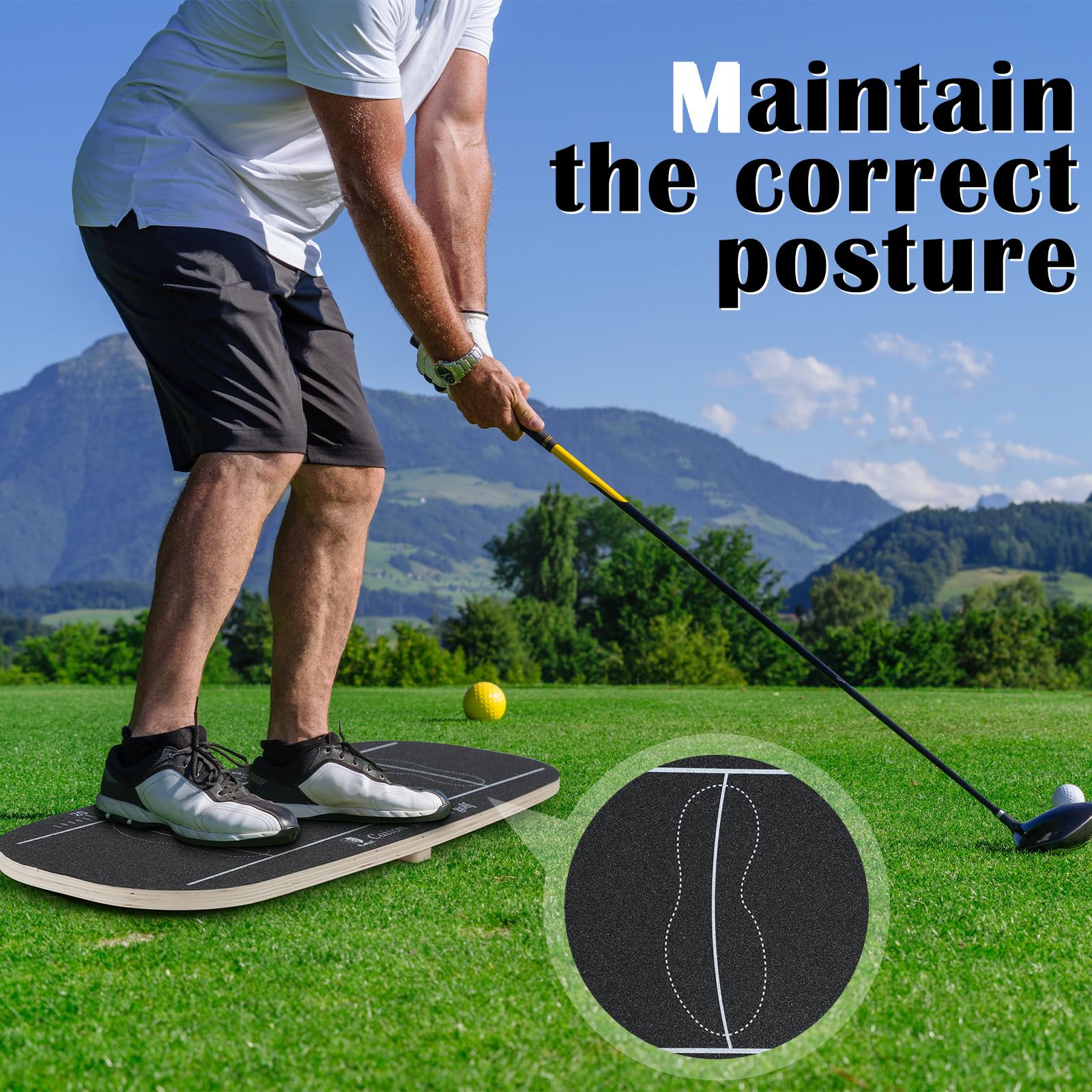 ゴルフバランスボード ゴルフスイングトレーニング Amazon | GCDZFYG ゴルフバランスボード ゴルフスイング