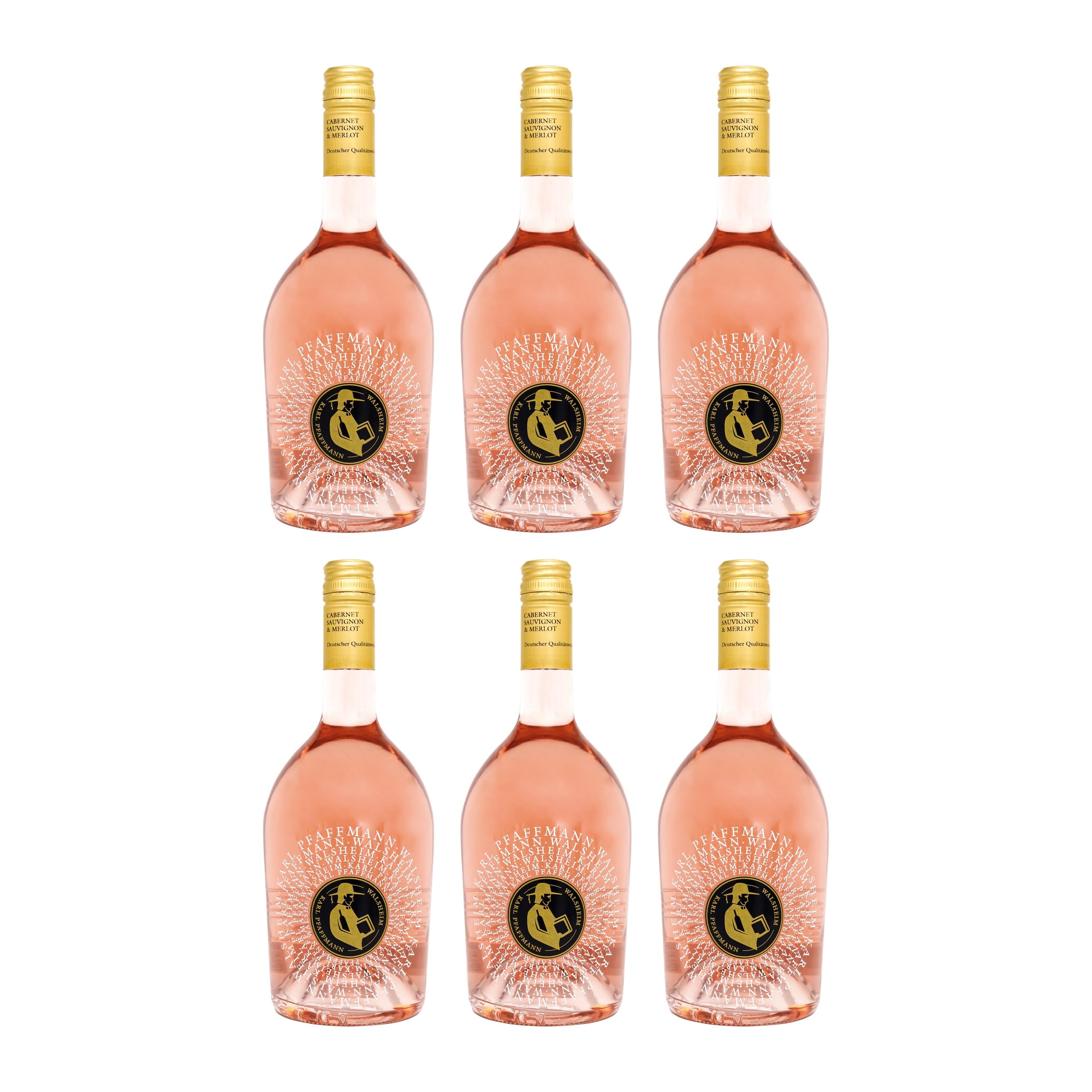 Karl Pfaffmann Cabernet Sauvignon & Merlot Roséwein Rosé trocken Deutschland inkl. FeinWert E-Book (6 x 0.75 l)