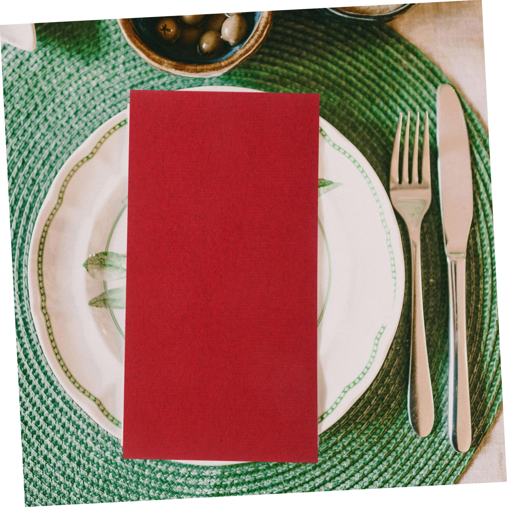 150 Servilletas de Papel Rojas Desechables y Suaves para Cócteles en Restaurantes de Estilo Occidental y Eventos Obsequios Elegantes